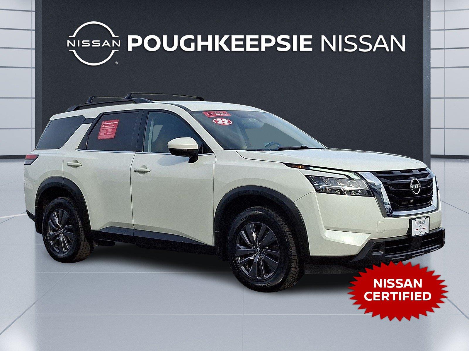 Pearl White Tricoat 2022 Nissan Pathfinder SUV / Crossover All-Wheel Drive Automatic