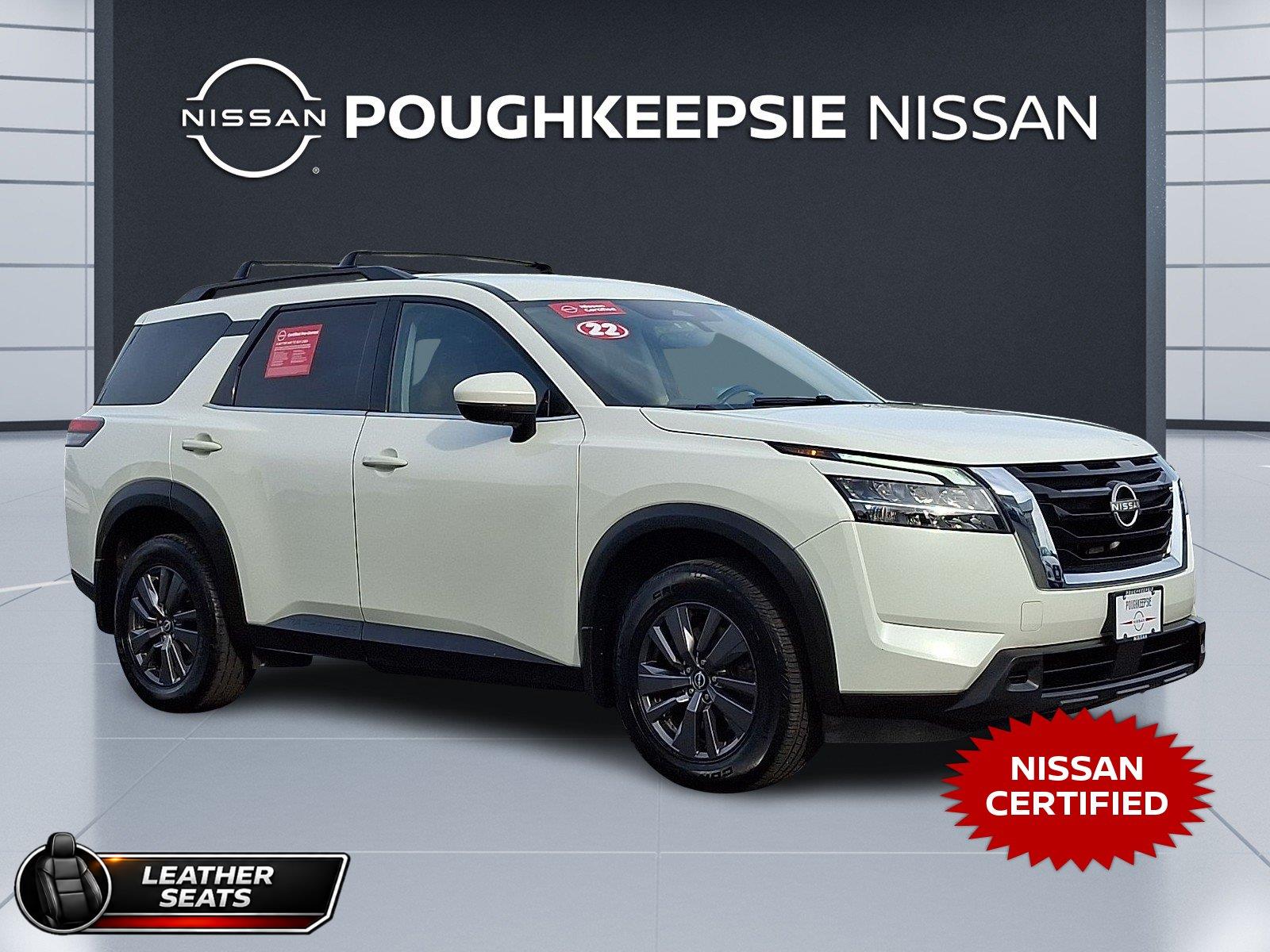 Pearl White Tricoat 2022 Nissan Pathfinder SUV / Crossover All-Wheel Drive Automatic
