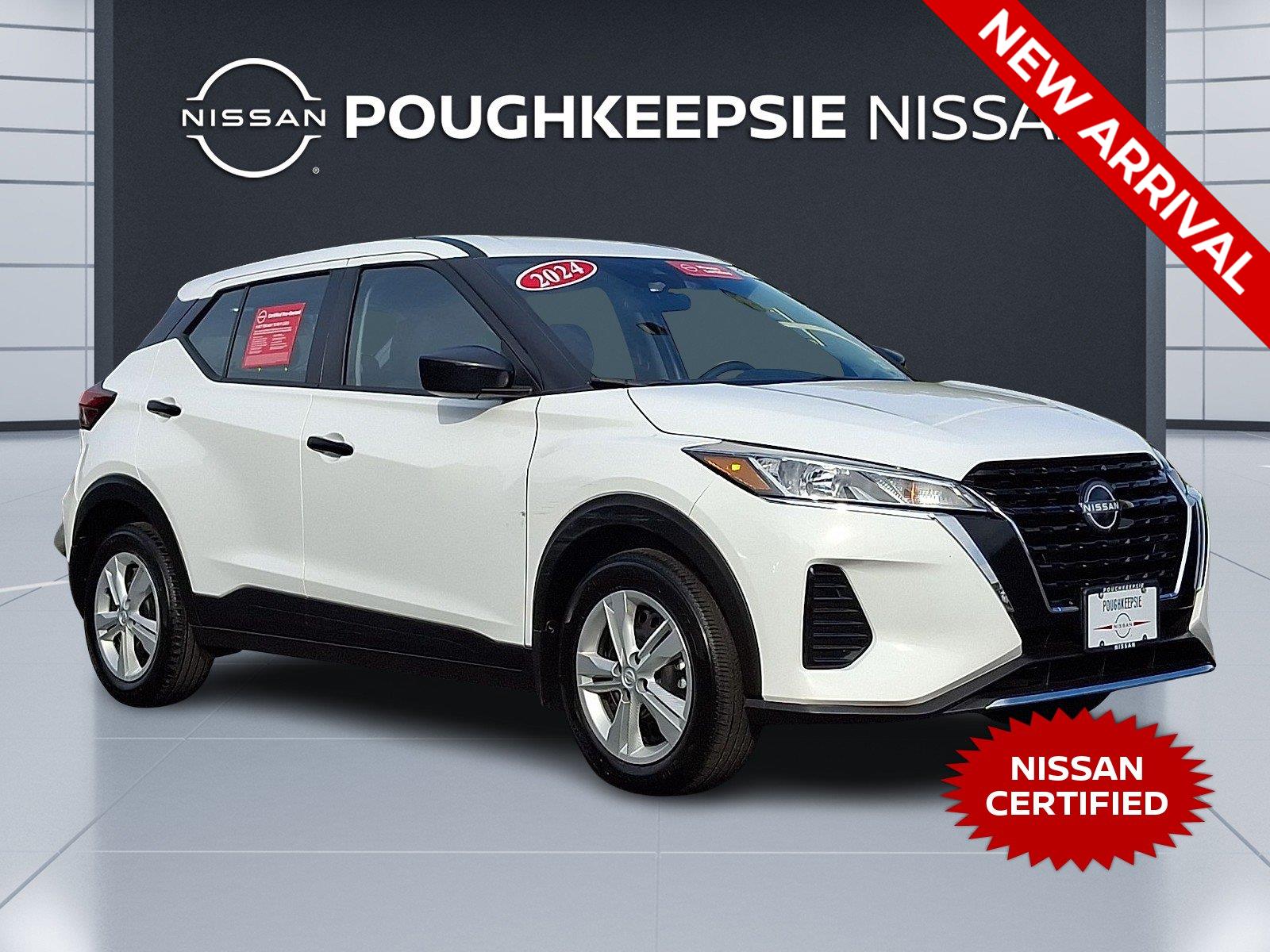 White (Fresh Powder) 2024 Nissan Kicks SUV / Crossover Front-Wheel Drive Continuously Variable Transmission