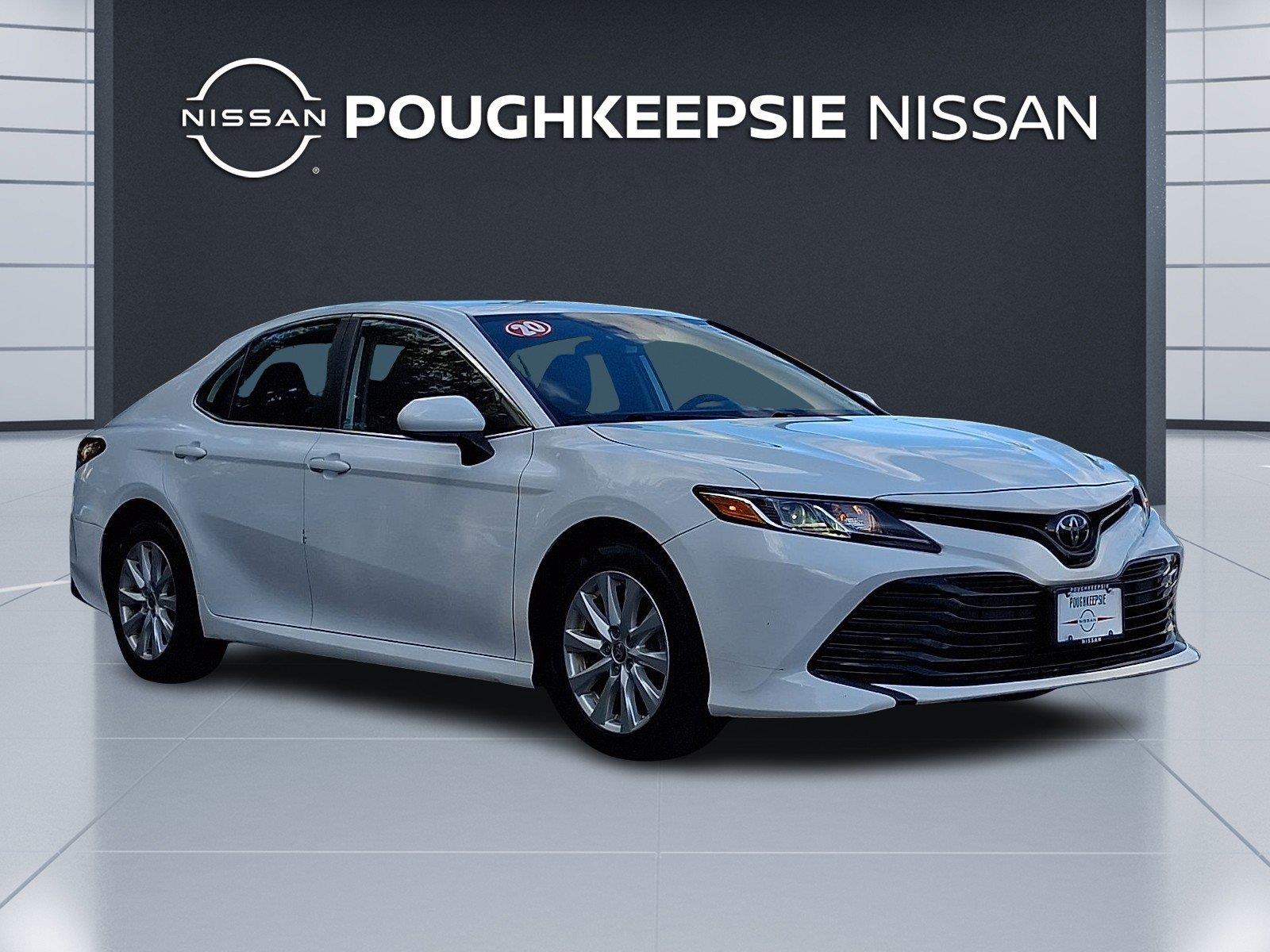 Super White 2020 Toyota Camry Sedan All-Wheel Drive Automatic