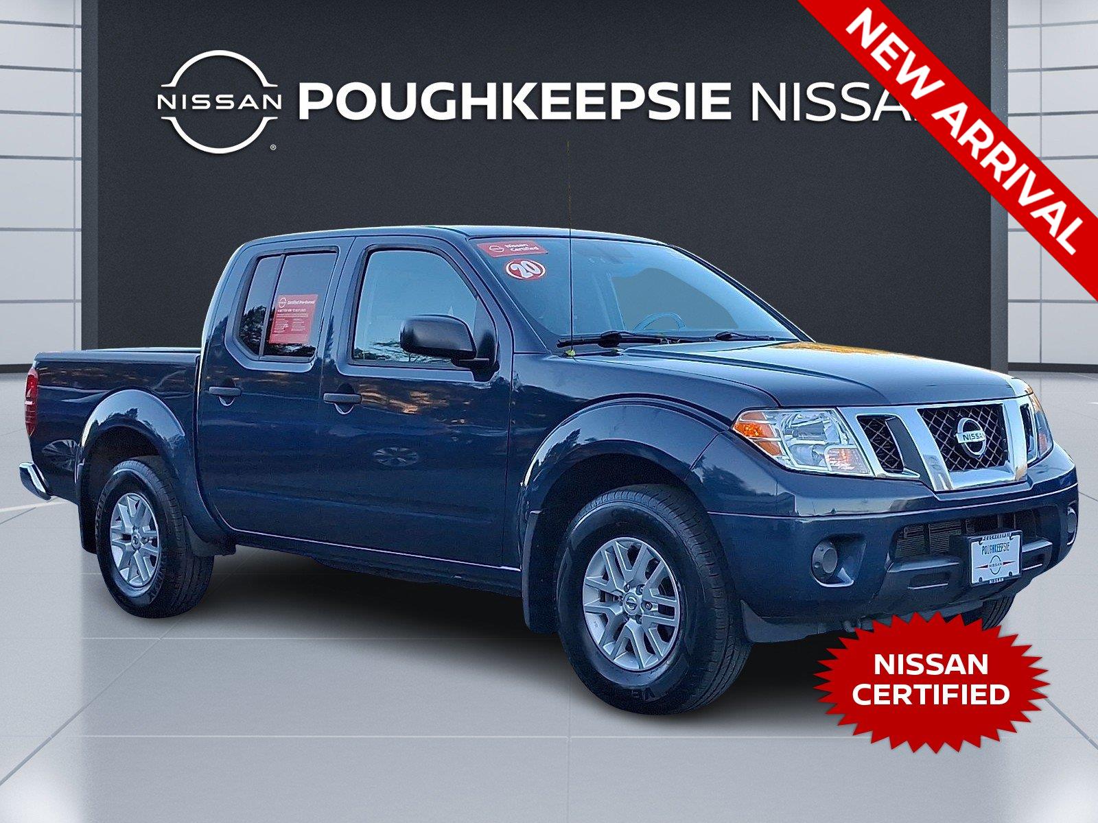 Arctic Blue Metallic 2020 Nissan Frontier Pickup Truck Four-Wheel Drive Automatic