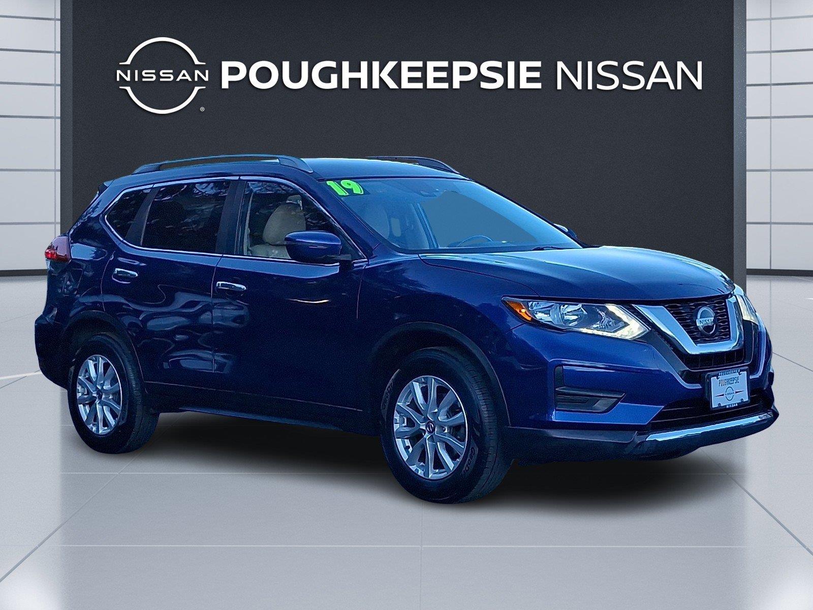 Caspian Blue Metallic 2019 Nissan Rogue SUV / Crossover All-Wheel Drive Continuously Variable Transmission