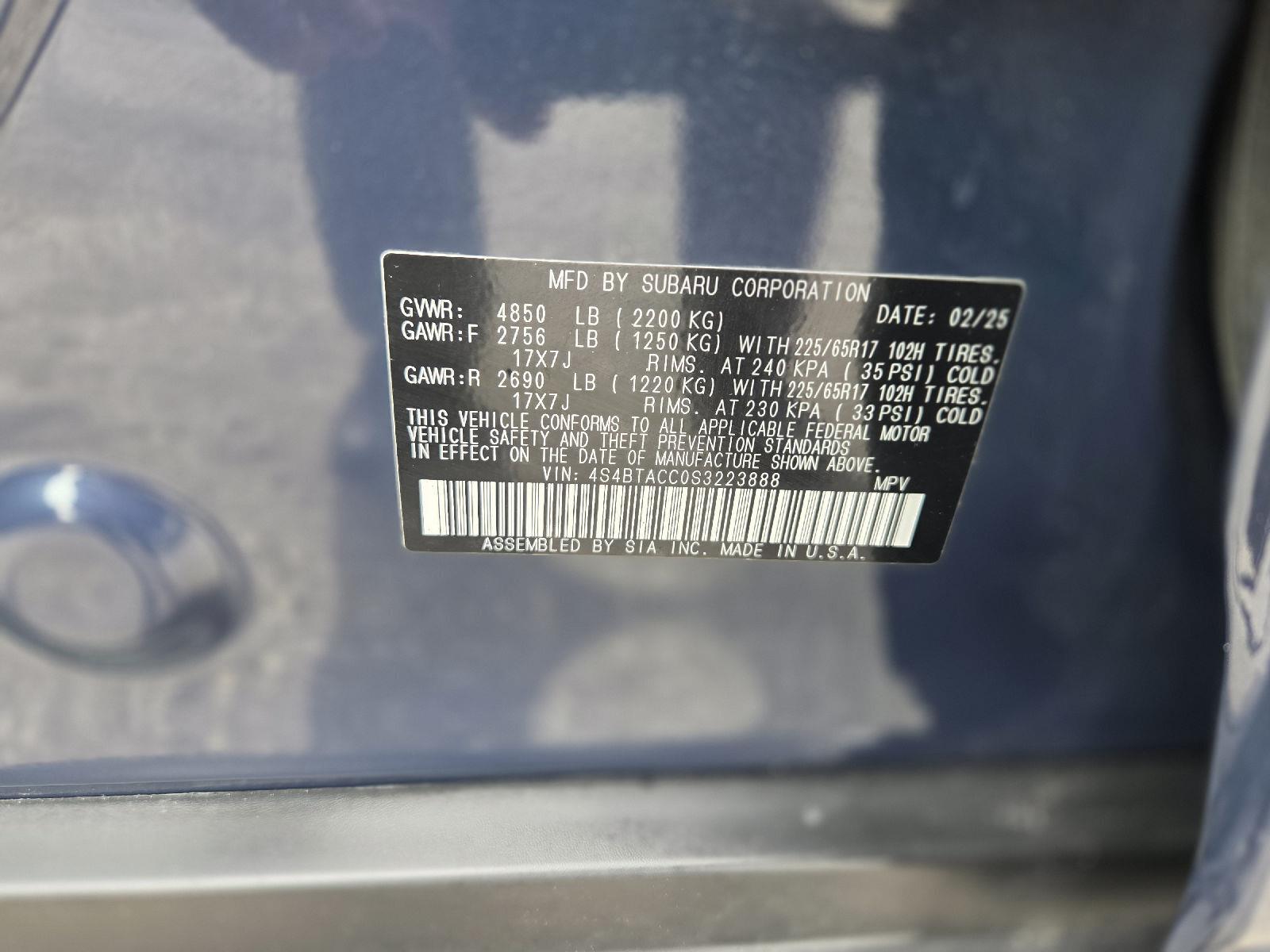 2025 Subaru Outback Premium at Bud's Auto Sales