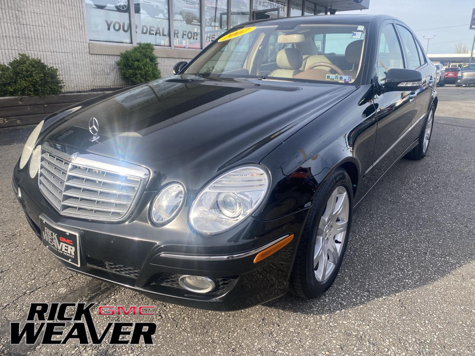 Black 2007 Mercedes-Benz E-Class E 350 Sedan Rear-Wheel Drive Automatic