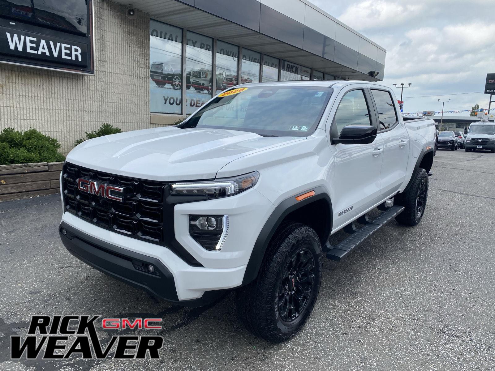 Summit White 2026 GMC Canyon Pickup Truck Four-Wheel Drive 8-Speed Automatic