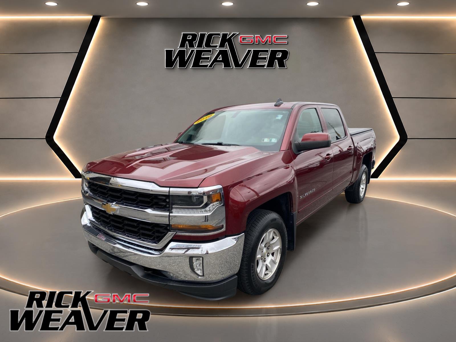 Red 2016 Chevrolet Silverado 1500 Pickup Truck Four-Wheel Drive