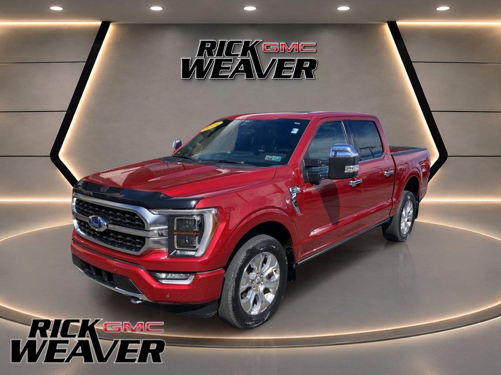 Rapid Red Metallic Tinted Clearcoat 2022 Ford F-150 Pickup Truck Four-Wheel Drive Automatic