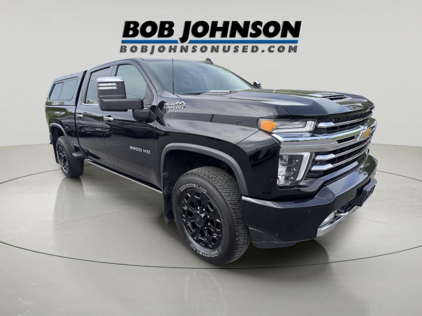 Mosaic Black Metallic 2023 Chevrolet Silverado 3500HD High Country Crew Cab 4WD Pickup Truck Four-Wheel Drive 6-Speed Automatic