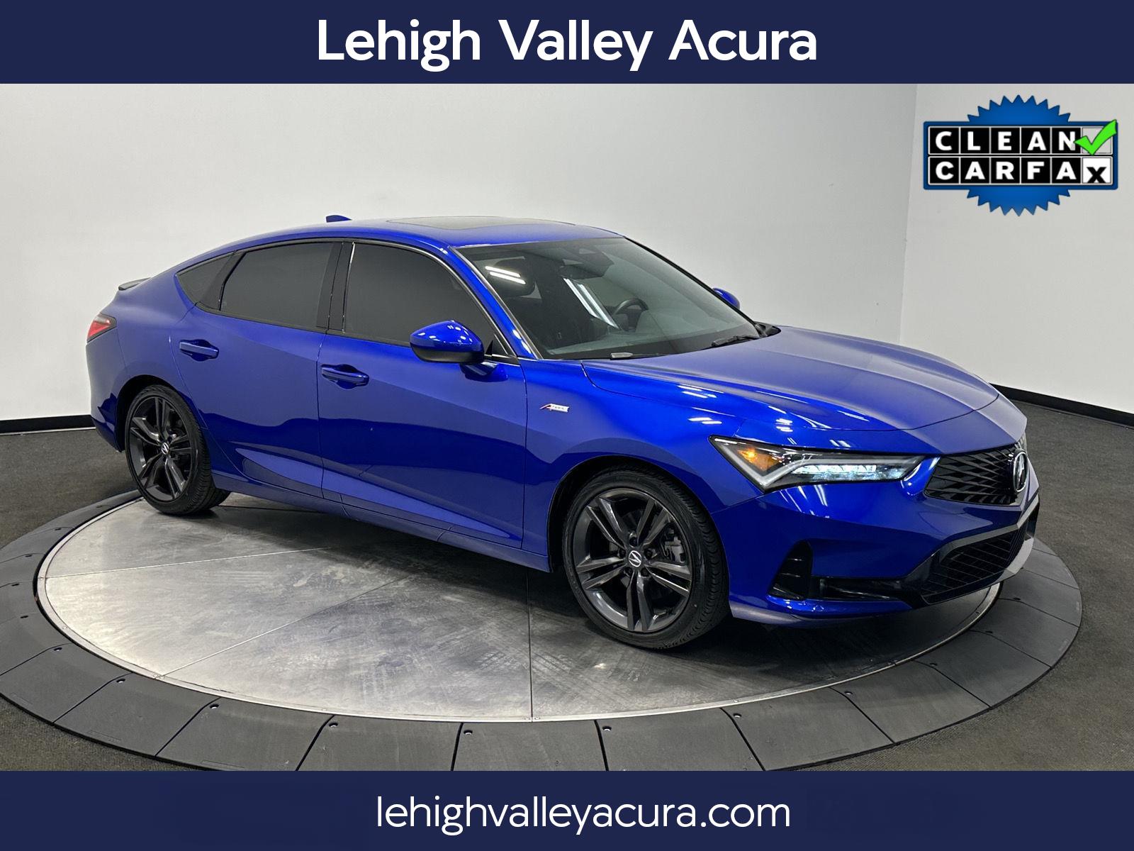 Apex Blue Pearl 2023 Acura Integra FWD with A-SPEC Package Sedan Front-Wheel Drive Continuously Variable Transmission