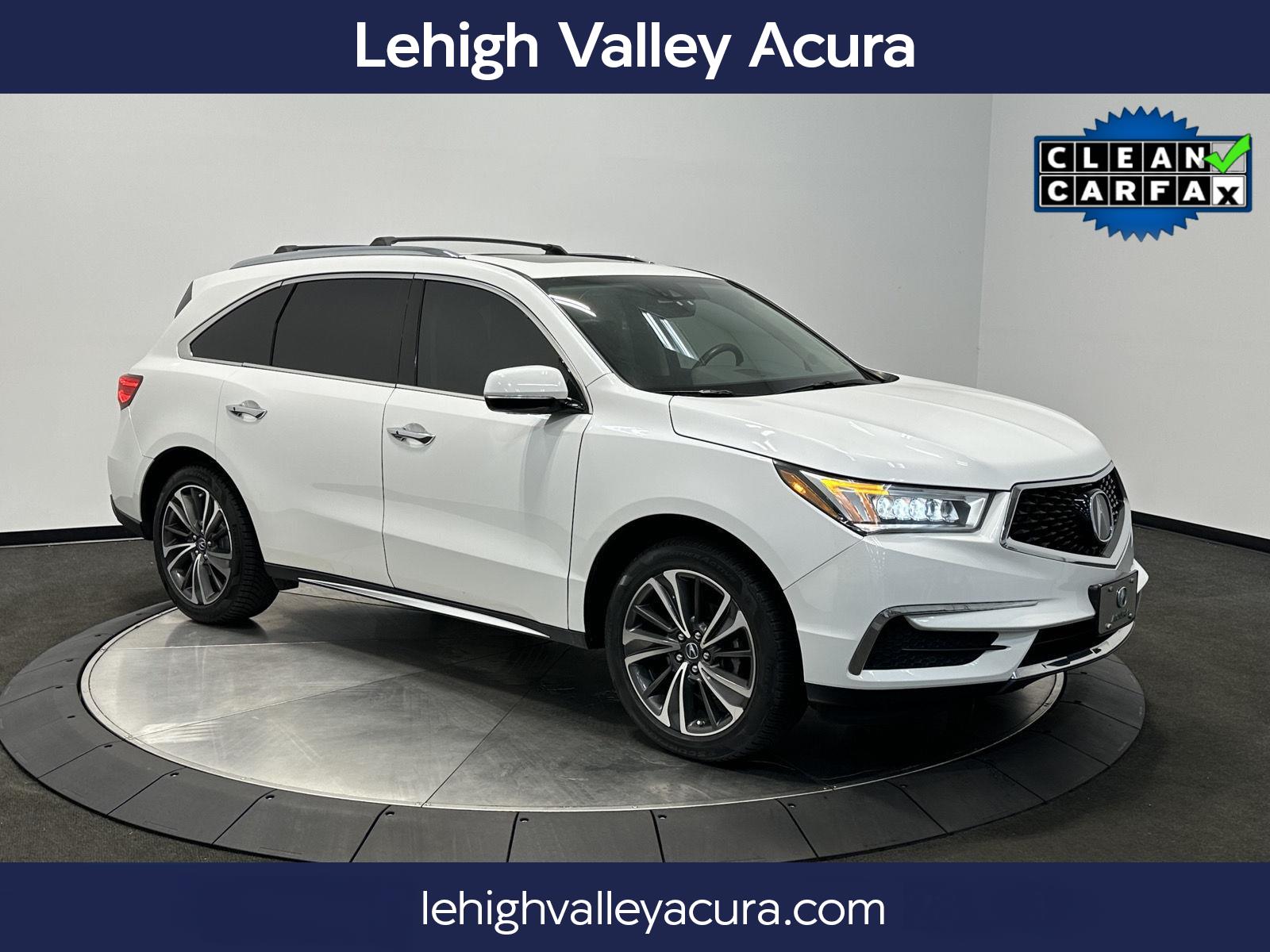 Platinum White Pearl 2020 Acura MDX SH-AWD with Technology Package SUV / Crossover All-Wheel Drive Automatic