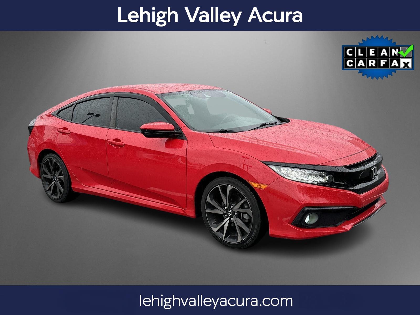 Rallye Red 2020 Honda Civic Sport Sedan FWD Sedan Front-Wheel Drive Continuously Variable Transmission