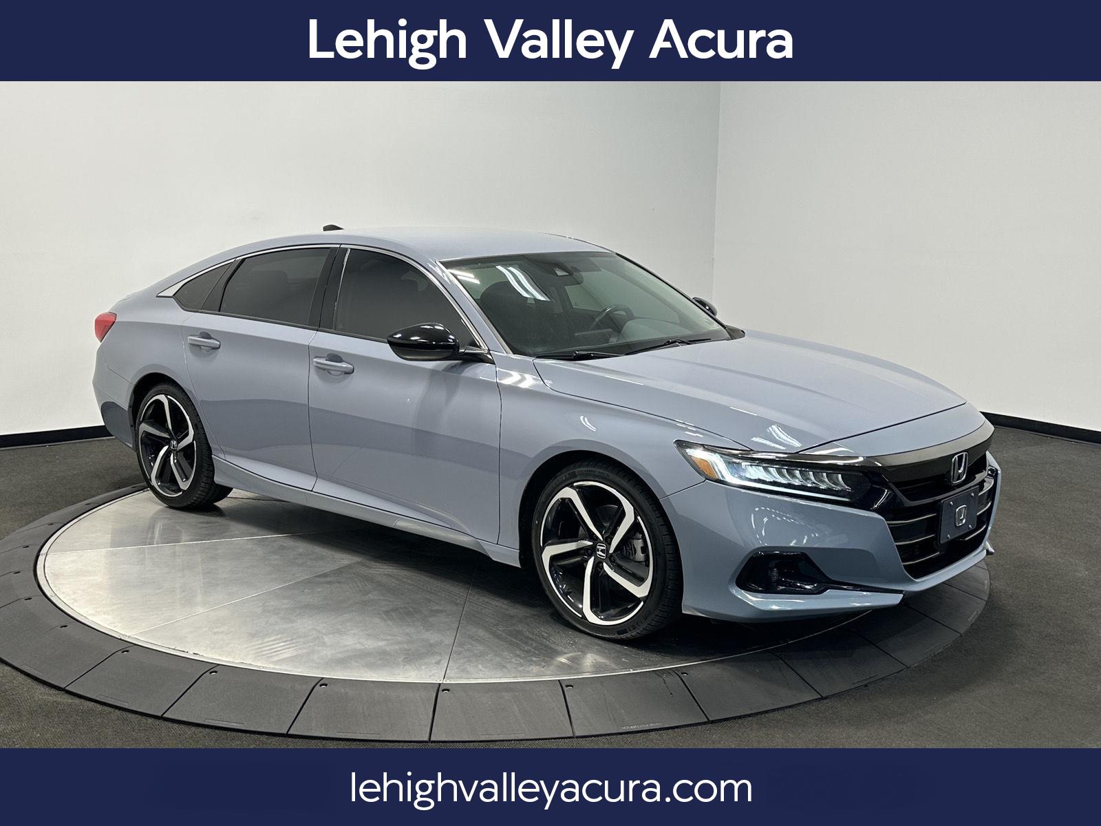 Sonic Gray Pearl 2021 Honda Accord Sedan Front-Wheel Drive Continuously Variable Transmission