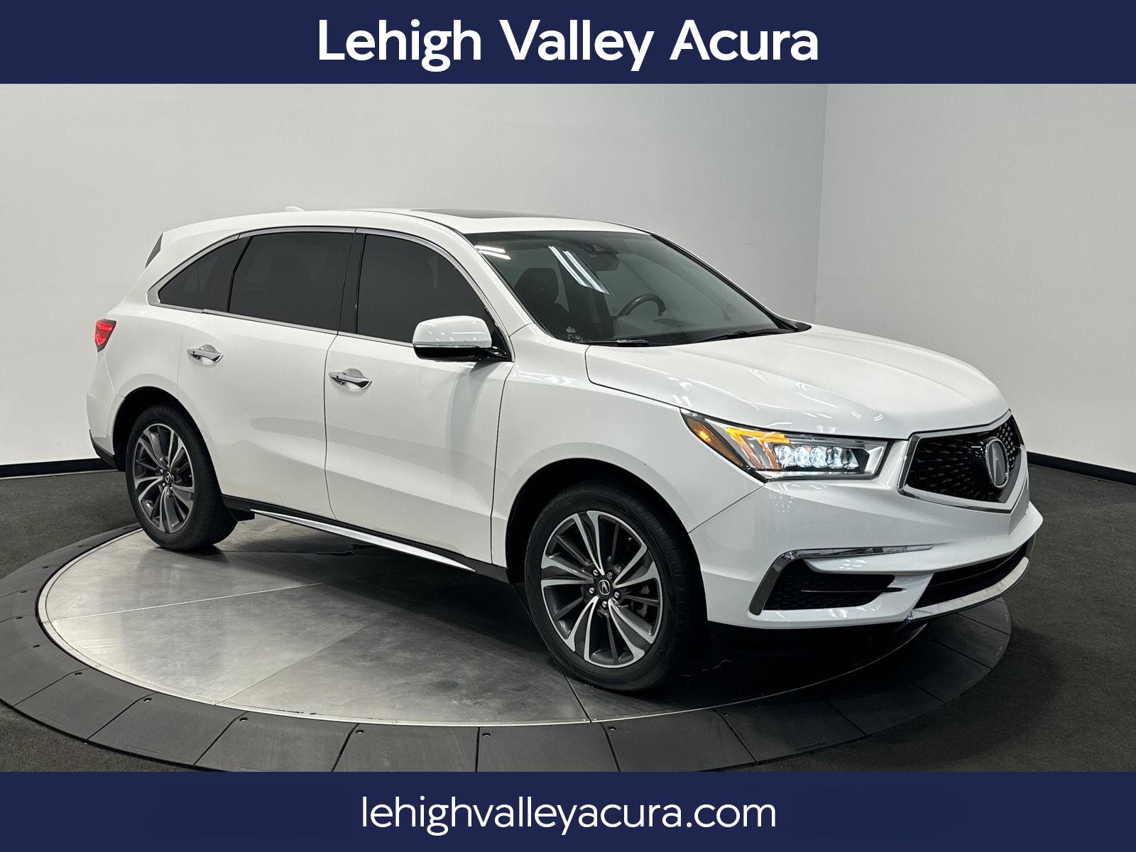 Platinum White Pearl 2020 Acura MDX SUV / Crossover All-Wheel Drive Automatic