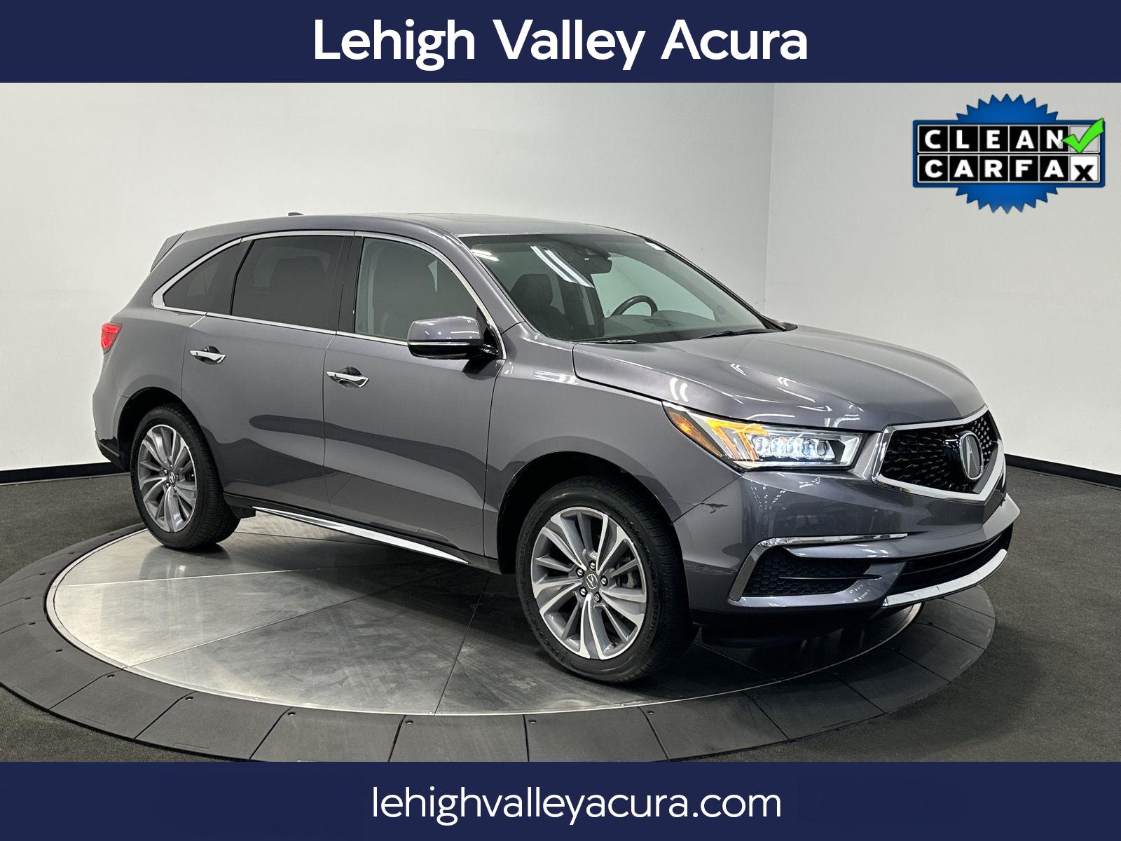 Gray (Modern Steel Metallic) 2018 Acura MDX SUV / Crossover All-Wheel Drive Automatic