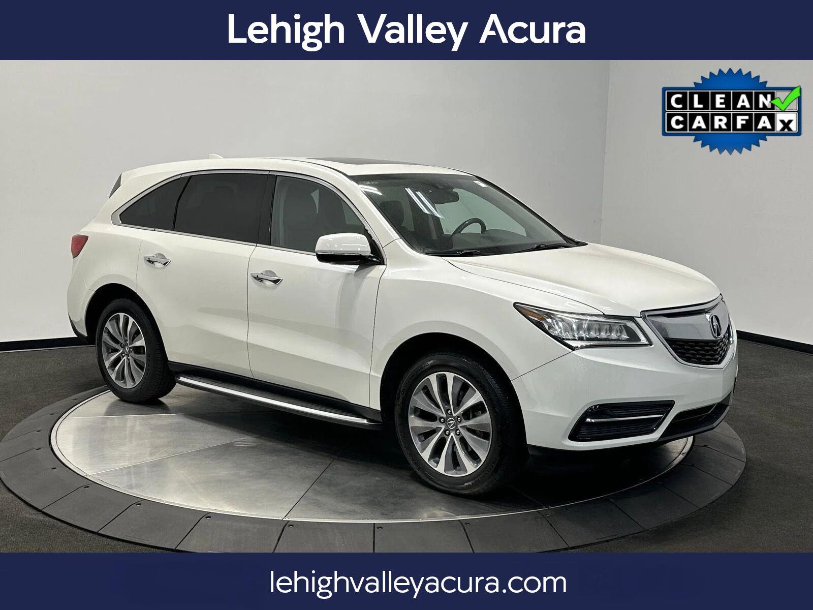 White Diamond Pearl 2015 Acura MDX SUV / Crossover All-Wheel Drive Automatic