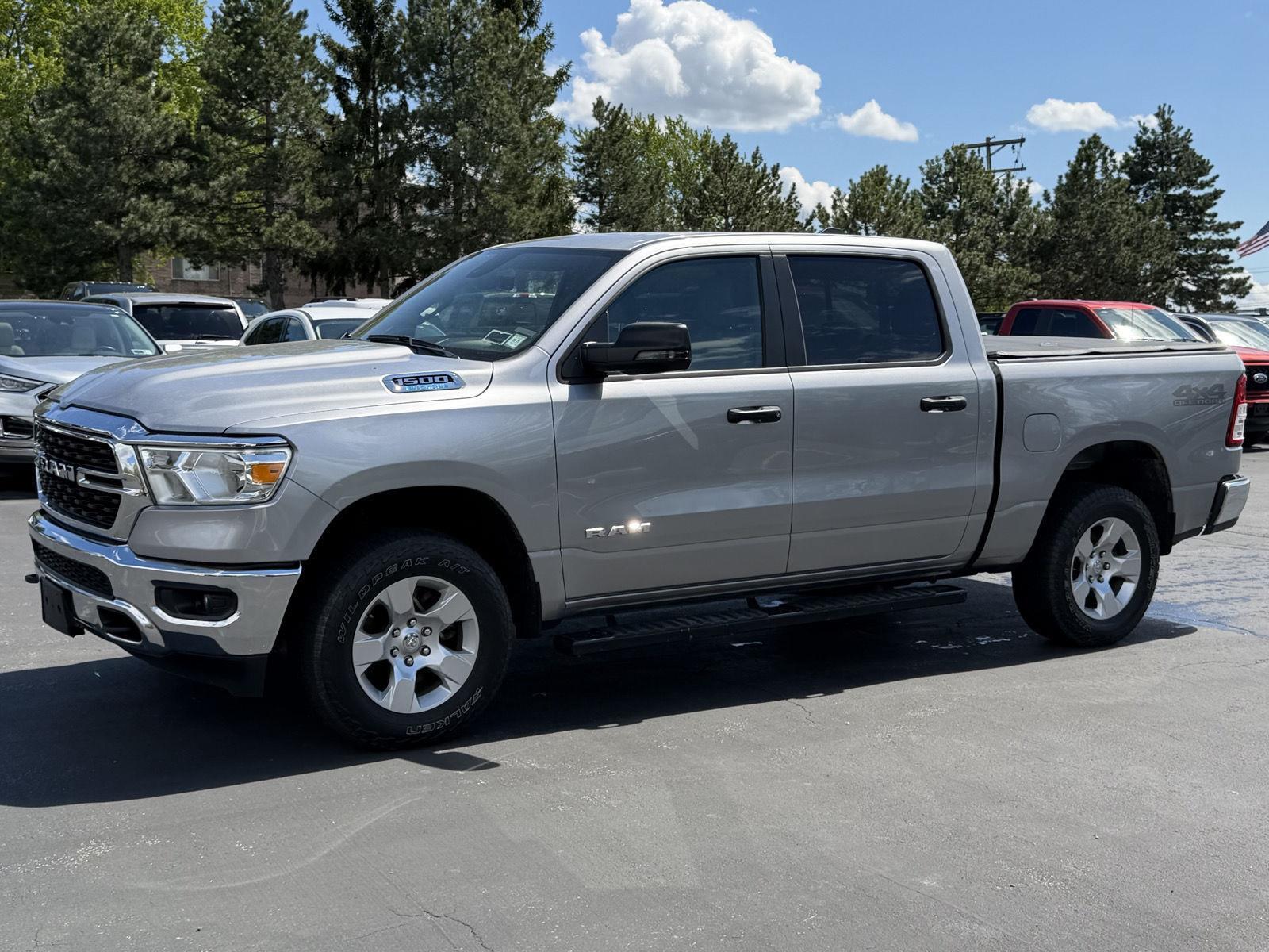 Used 2023 Billet Silver Metallic Clearcoat Ram Big Horn image 4