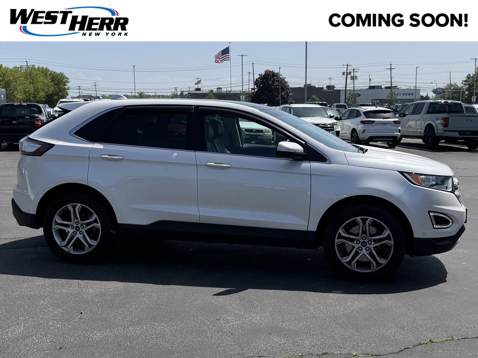 White Platinum Metallic Tri-Coat 2016 Ford Edge SUV / Crossover All-Wheel Drive 6-Speed Automatic