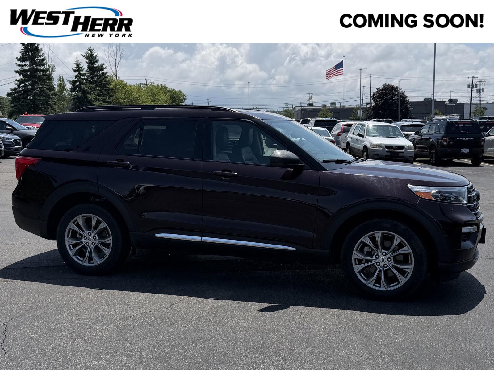 Jewel Red Metallic Tinted Clearcoat 2023 Ford Explorer SUV / Crossover All-Wheel Drive Automatic