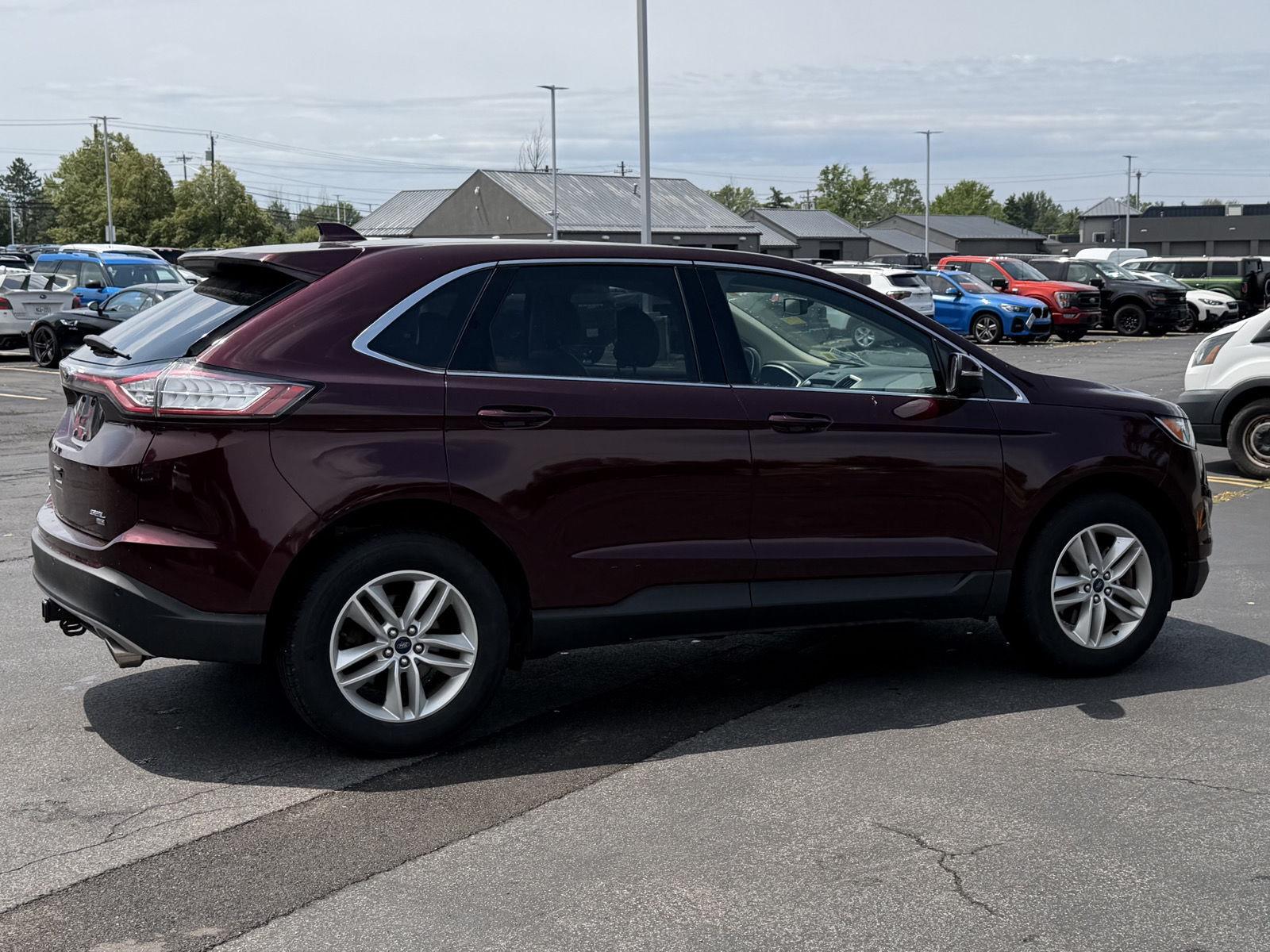 Used 2017 Burgundy Velvet Metallic Tinted Clearcoat Ford SEL image 5