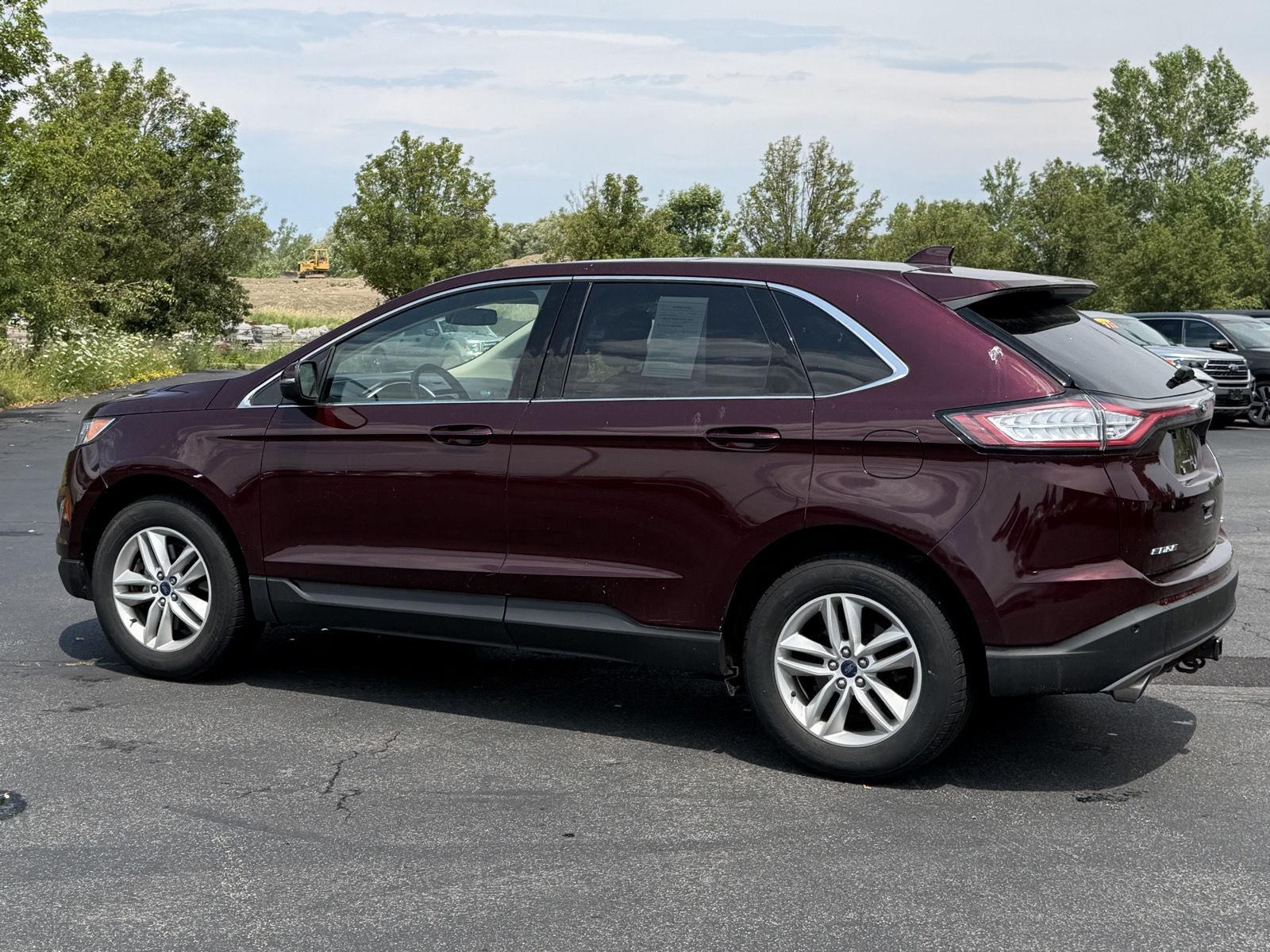 Used 2017 Burgundy Velvet Metallic Tinted Clearcoat Ford SEL image 6