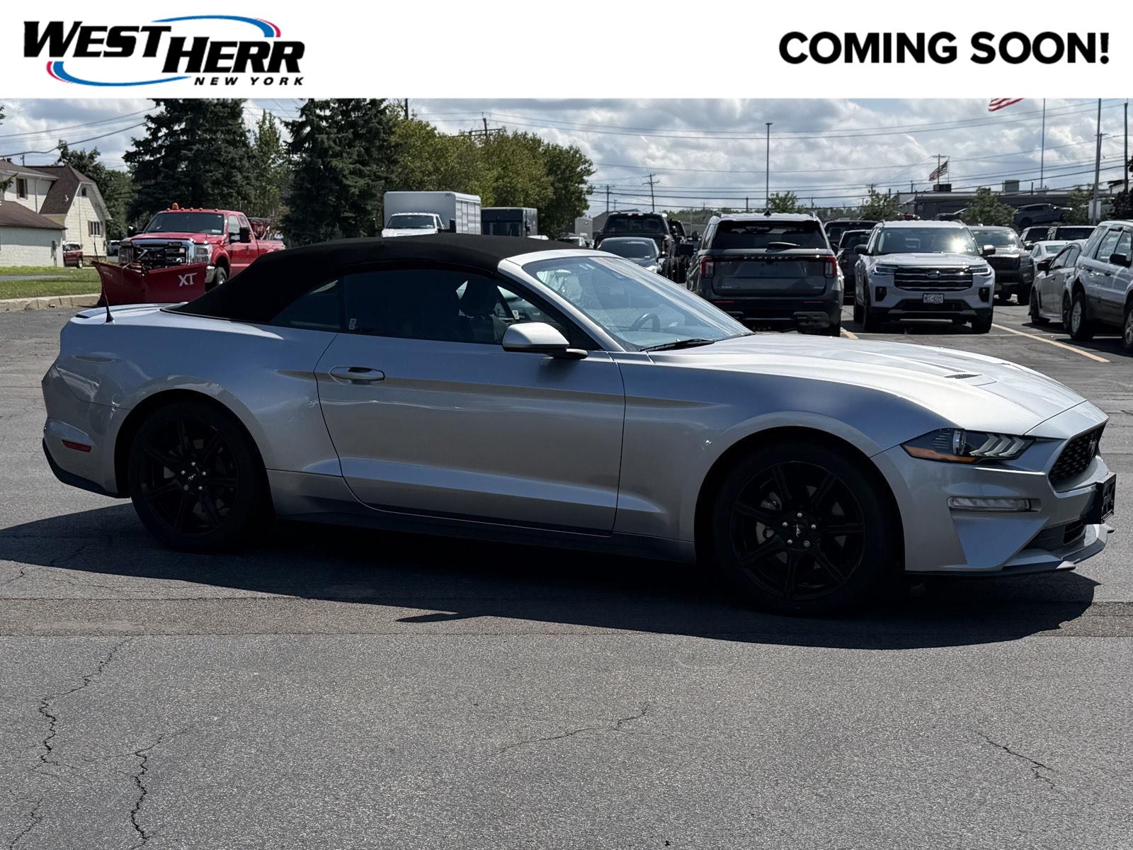 Iconic Silver 2020 Ford Mustang Convertible Rear-Wheel Drive Automatic
