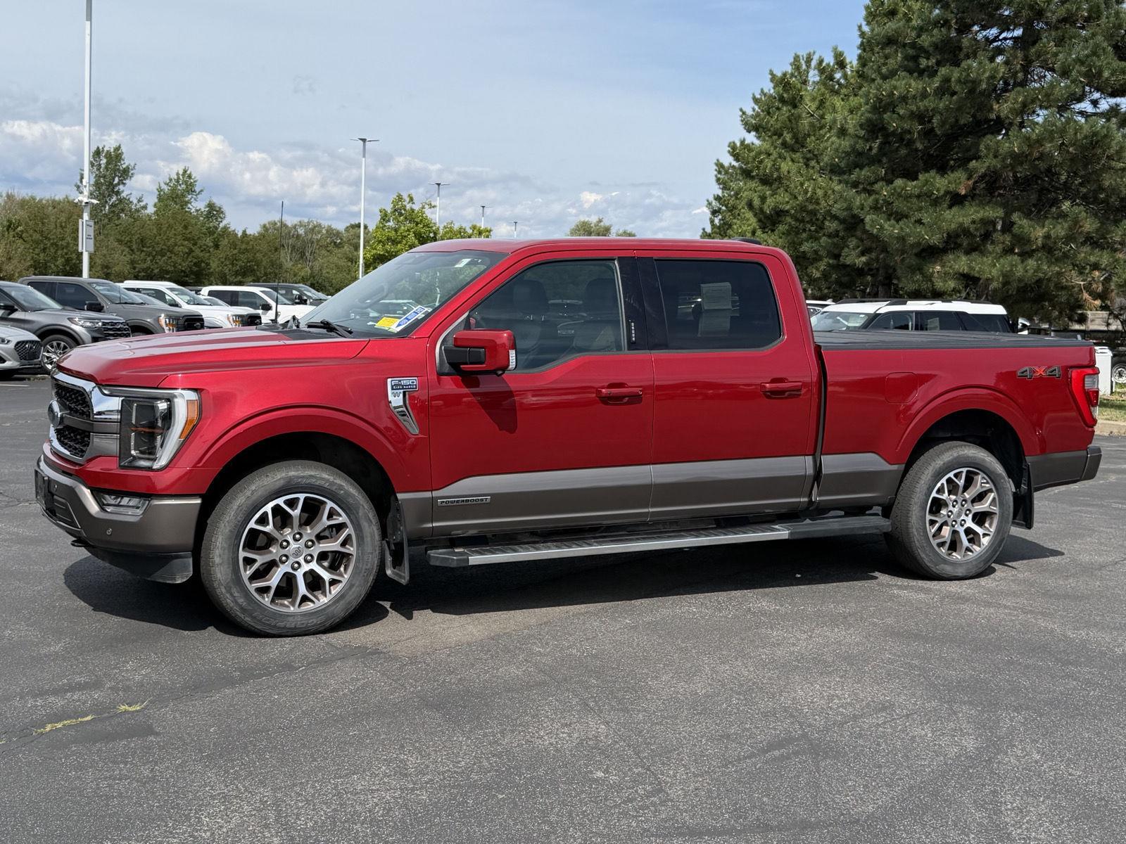 Used 2023 Rapid Red Metallic Tinted Clearcoat/Stone Gray Ford King Ranch image 4