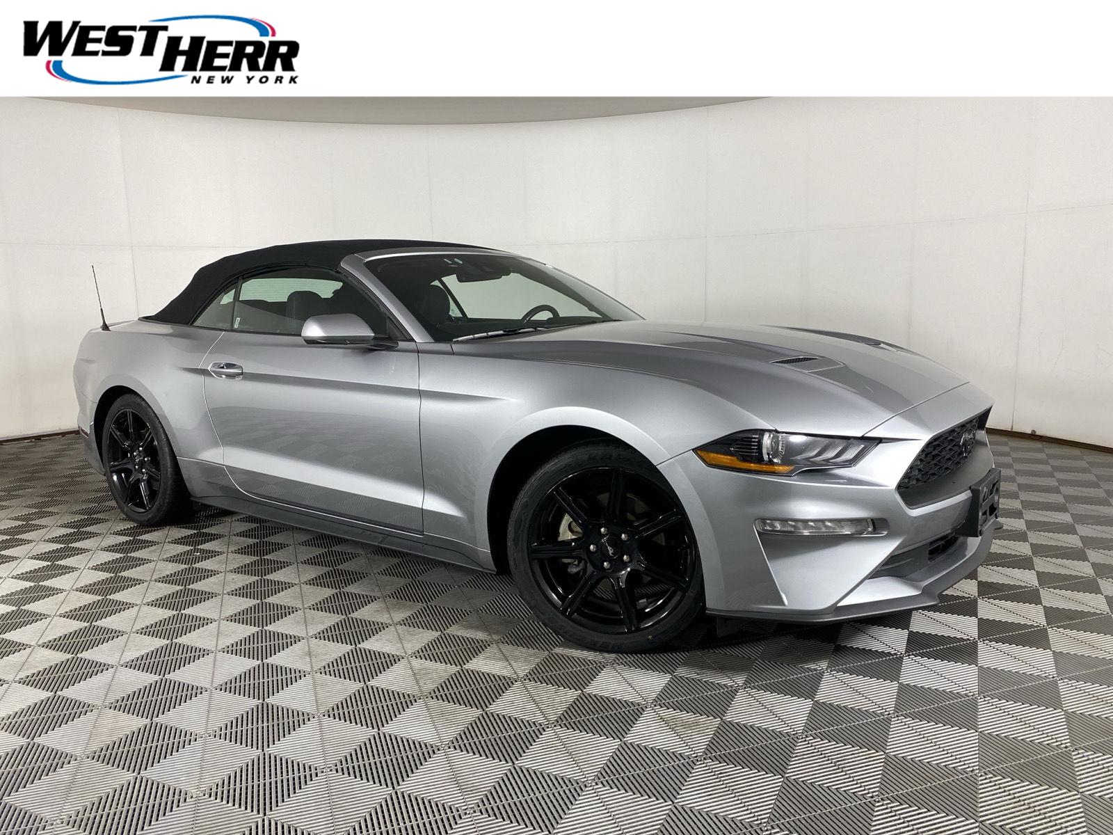 Iconic Silver 2020 Ford Mustang Convertible Rear-Wheel Drive Automatic