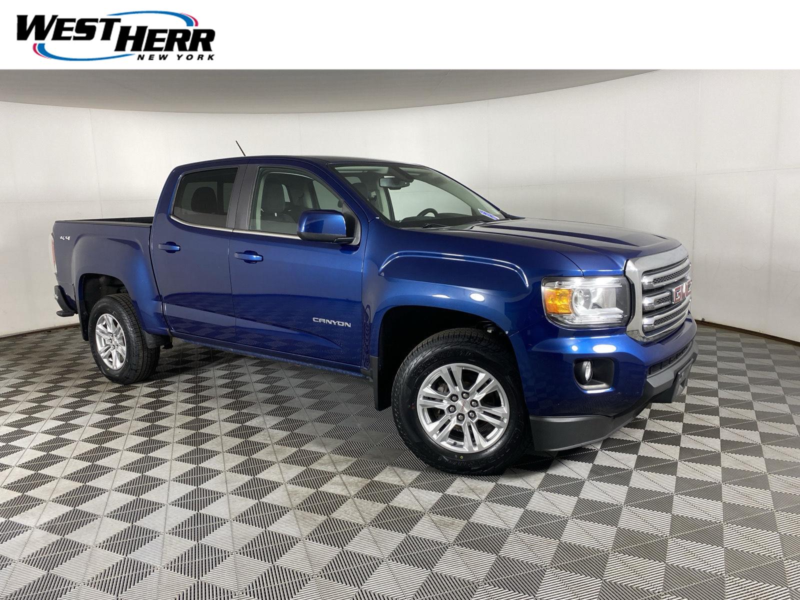 Blue Emerald Metallic 2020 GMC Canyon Pickup Truck Four-Wheel Drive 8-Speed Automatic