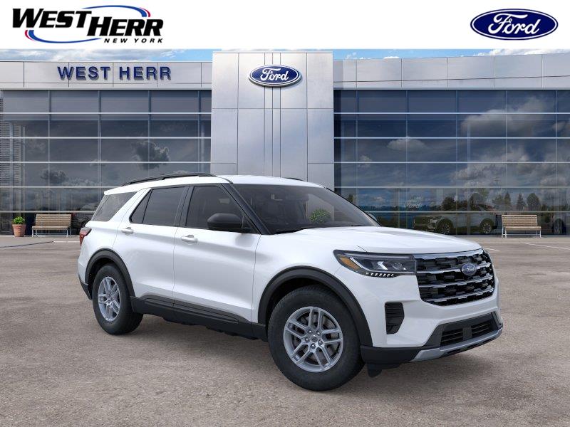 Star White Metallic Tri-Coat 2026 Ford Explorer SUV / Crossover All-Wheel Drive Automatic