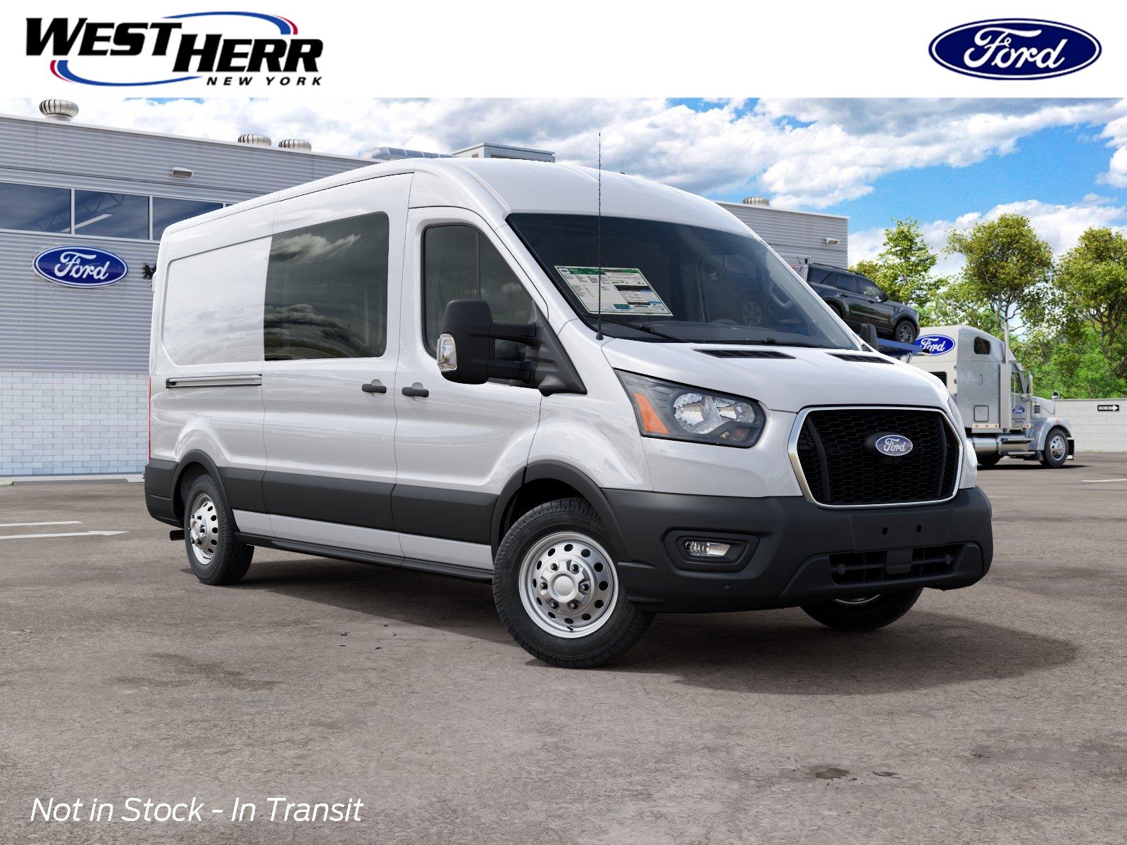 Oxford White 2027 Ford Transit Cargo Van All-Wheel Drive Automatic