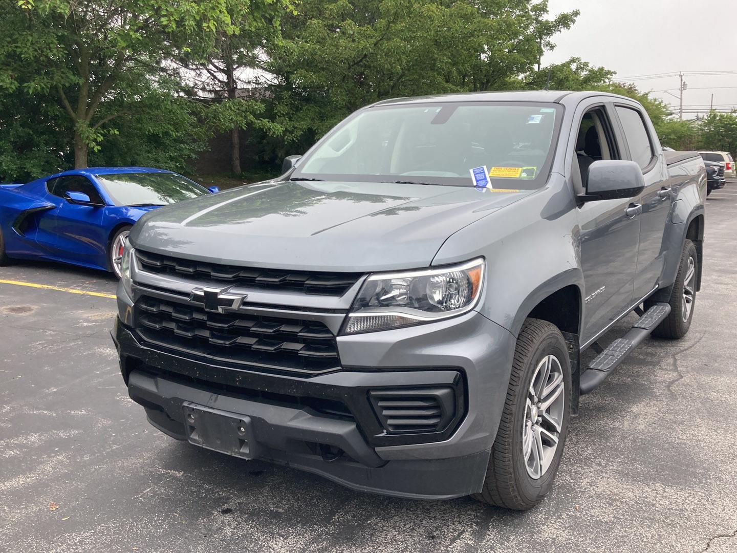 Used 2022 Satin Steel Metallic Chevrolet 4WD Work Truck image 3