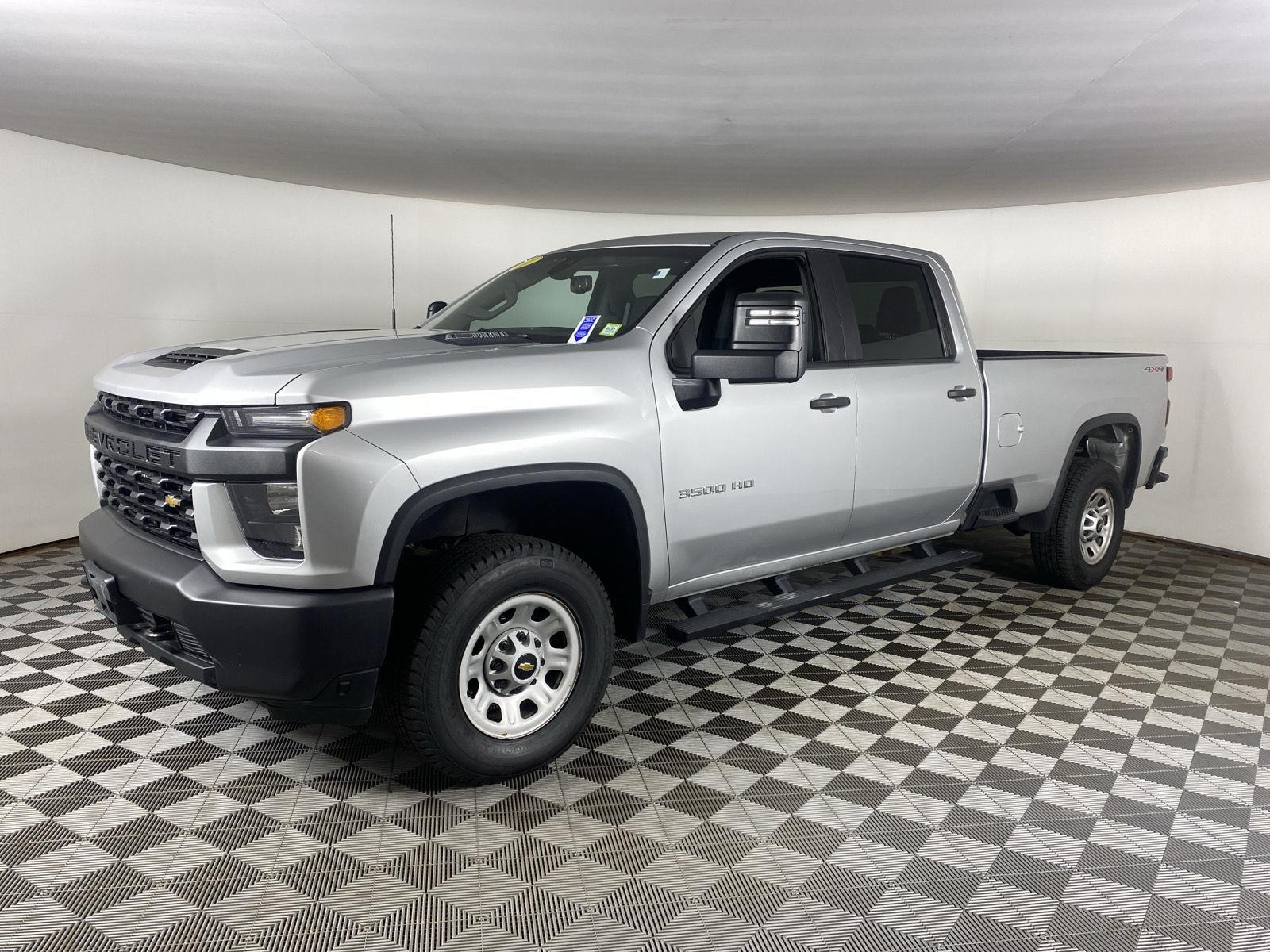 Used 2022 Silver Ice Metallic Chevrolet Work Truck image 3