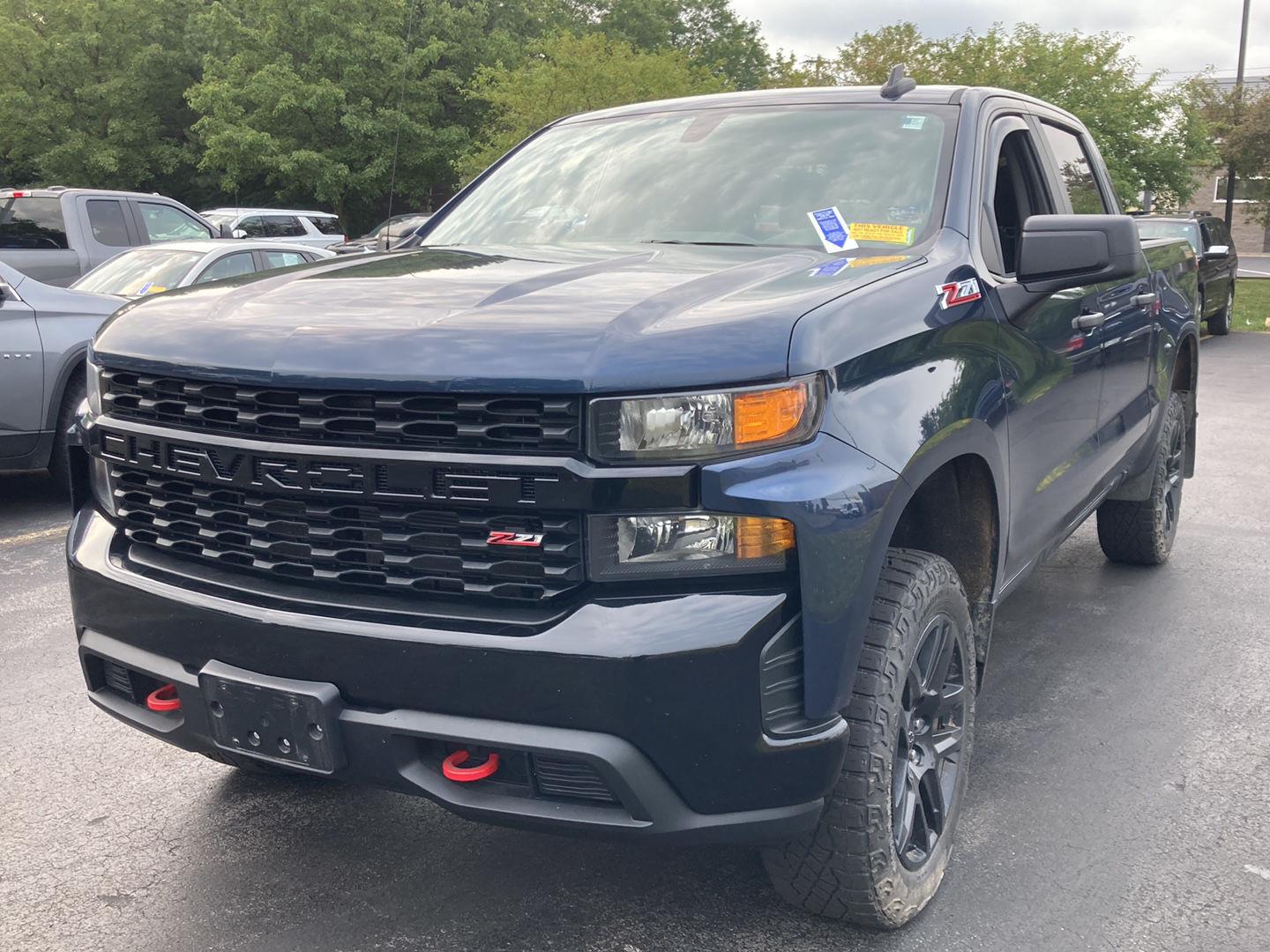 Used 2021 Northsky Blue Metallic Chevrolet Custom Trail Boss image 3