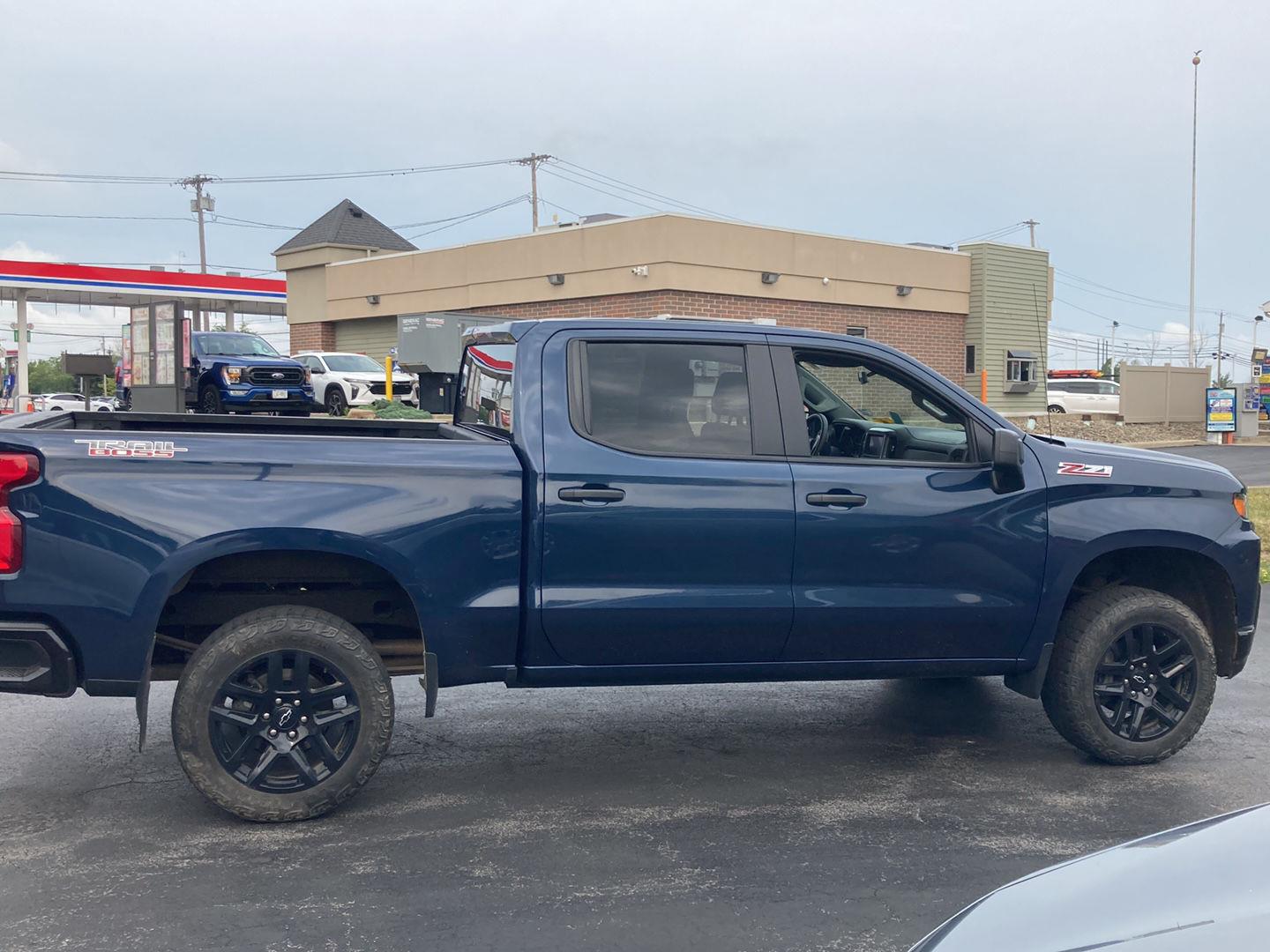 Used 2021 Northsky Blue Metallic Chevrolet Custom Trail Boss image 8