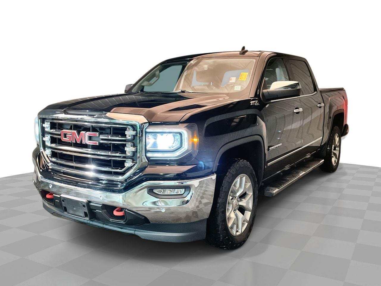 Onyx Black 2018 GMC Sierra 1500 SLT Crew Cab 4WD Pickup Truck Four-Wheel Drive 6-Speed Automatic