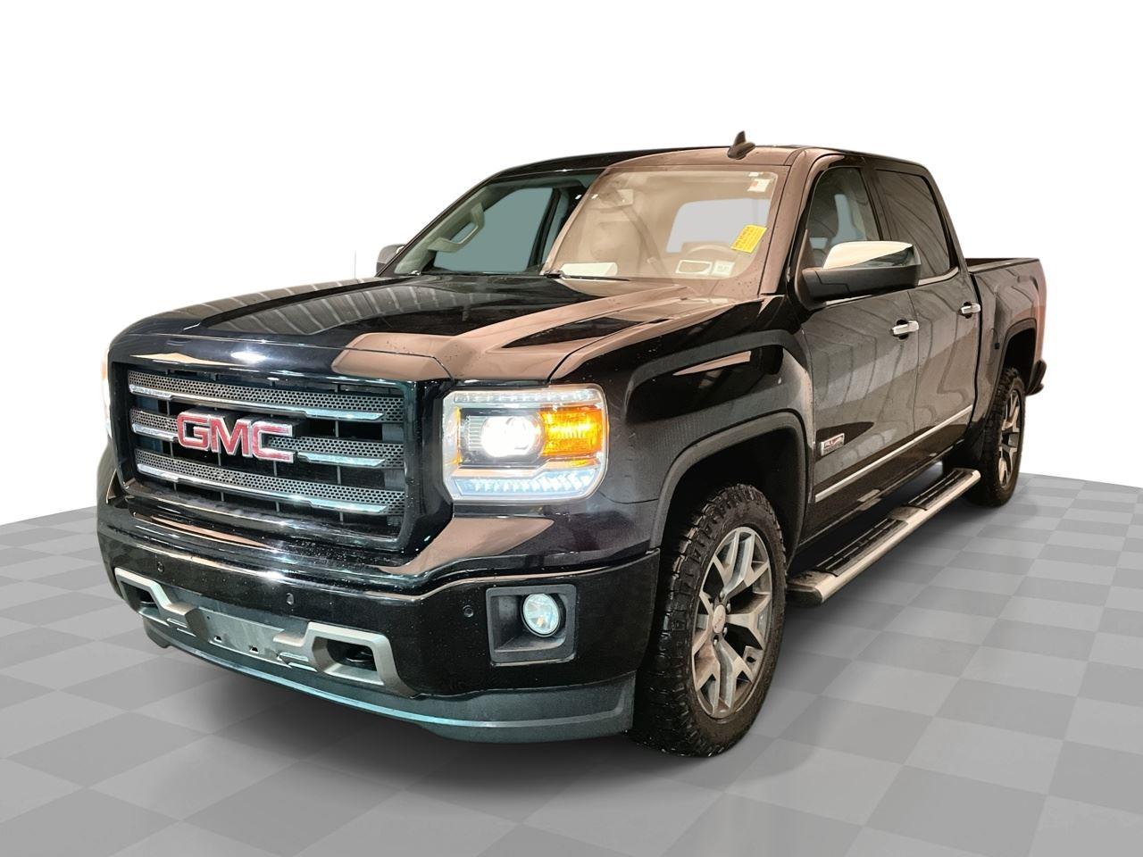 Onyx Black 2015 GMC Sierra 1500 SLT Crew Cab 4WD Pickup Truck Four-Wheel Drive 6-Speed Automatic