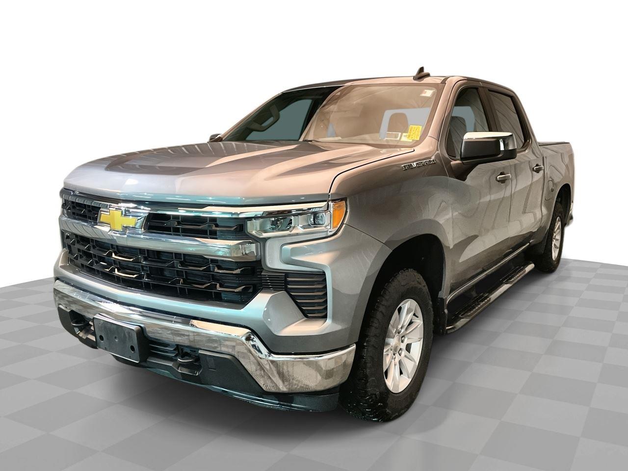 Sterling Gray Metallic 2023 Chevrolet Silverado 1500 LT Crew Cab 4WD Pickup Truck Four-Wheel Drive 8-Speed Automatic