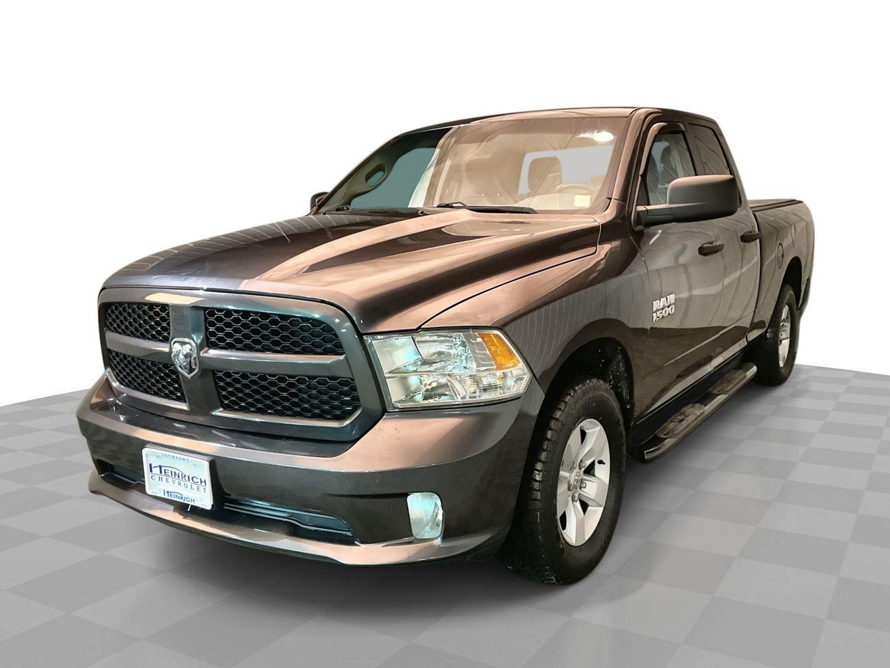 Gray (Granite Crystal Metallic Clearcoat) 2018 RAM 1500 Express Quad Cab 4WD Pickup Truck Four-Wheel Drive 8-Speed Automatic