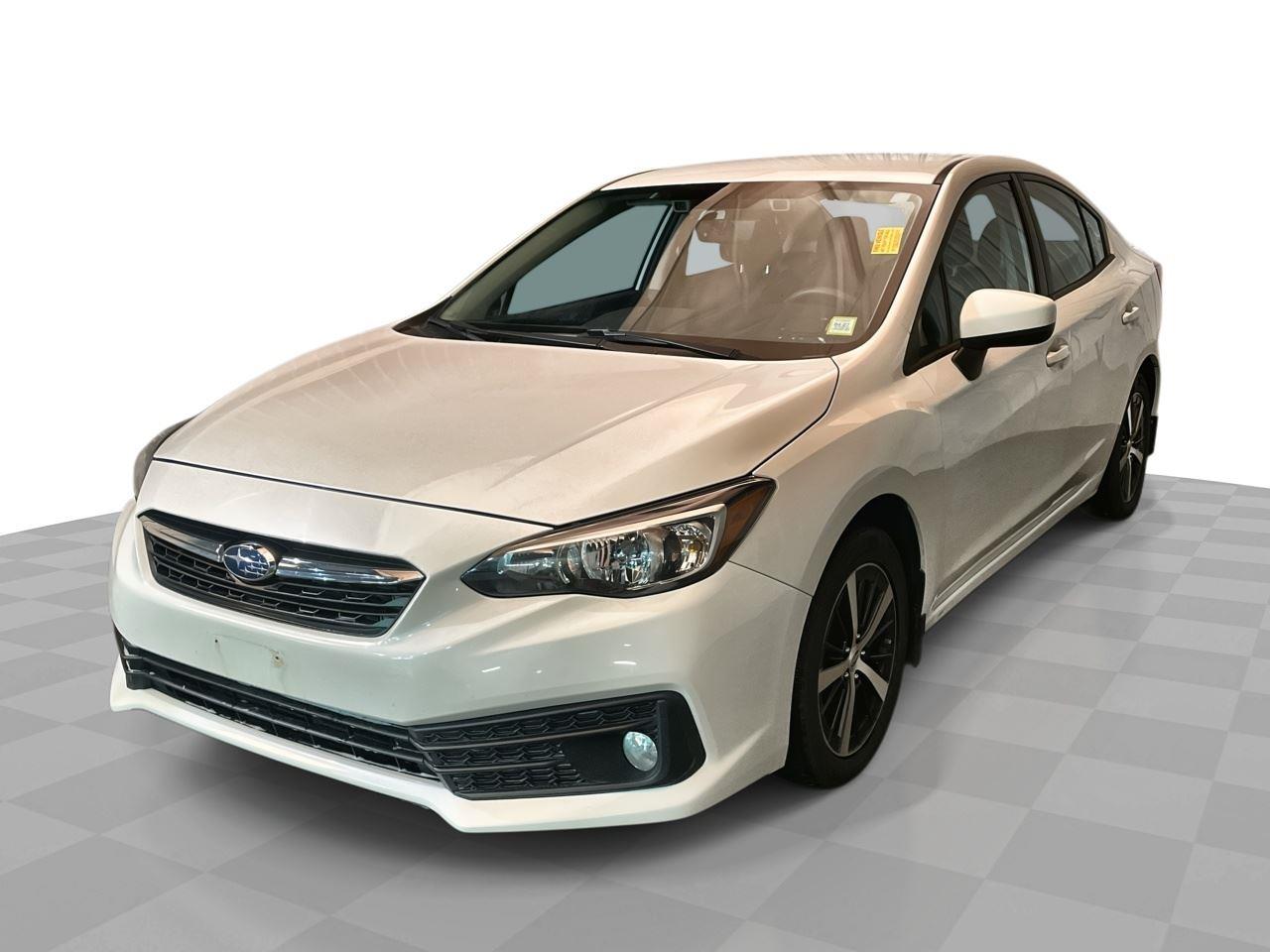 Crystal White Pearl 2020 Subaru Impreza 2.0i Premium Sedan AWD Sedan All-Wheel Drive Continuously Variable Transmission
