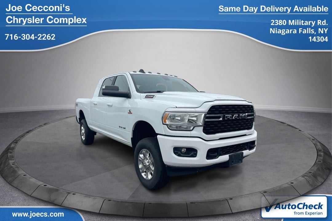 Bright White Clearcoat 2022 RAM 2500 Big Horn Mega Cab 4WD Pickup Truck Four-Wheel Drive 6-Speed Automatic