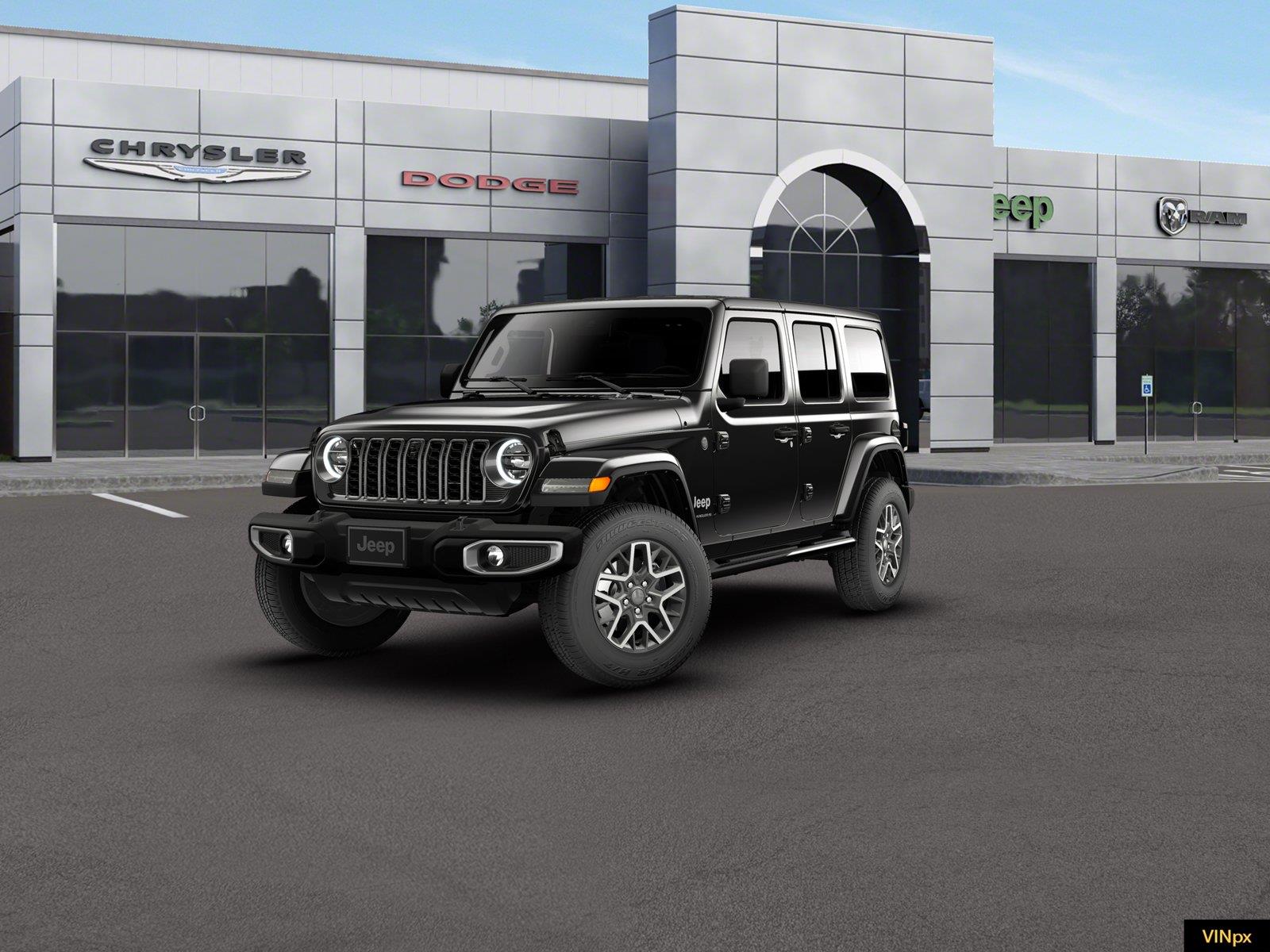 Black Clearcoat 2026 Jeep Wrangler SUV / Crossover Four-Wheel Drive 8-Speed Automatic