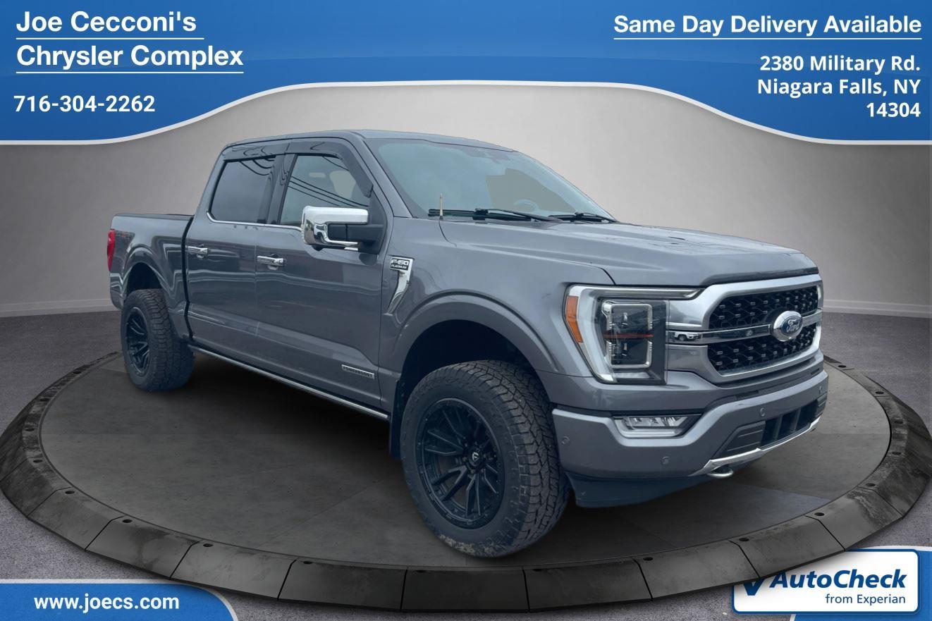 Carbonized Gray 2021 Ford F-150 Platinum SuperCrew 4WD Pickup Truck Four-Wheel Drive Automatic