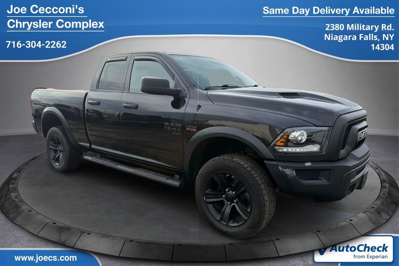Diamond Black Crystal Pearlcoat 2021 RAM 1500 Classic Warlock Quad Cab 4WD Pickup Truck Four-Wheel Drive 8-Speed Automatic