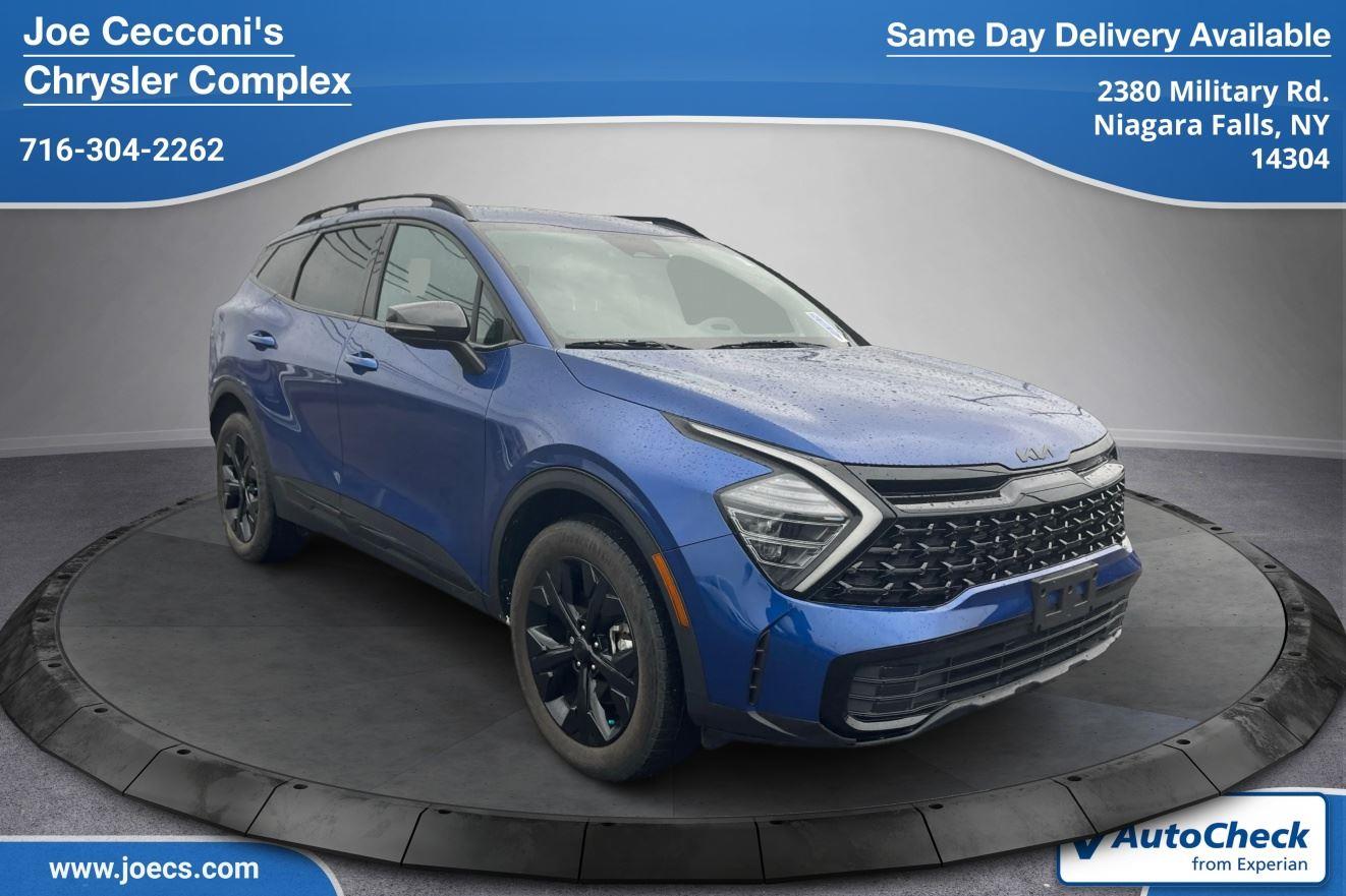 Sapphire Blue 2025 Kia Sportage X-Line AWD SUV / Crossover All-Wheel Drive 8-Speed Automatic