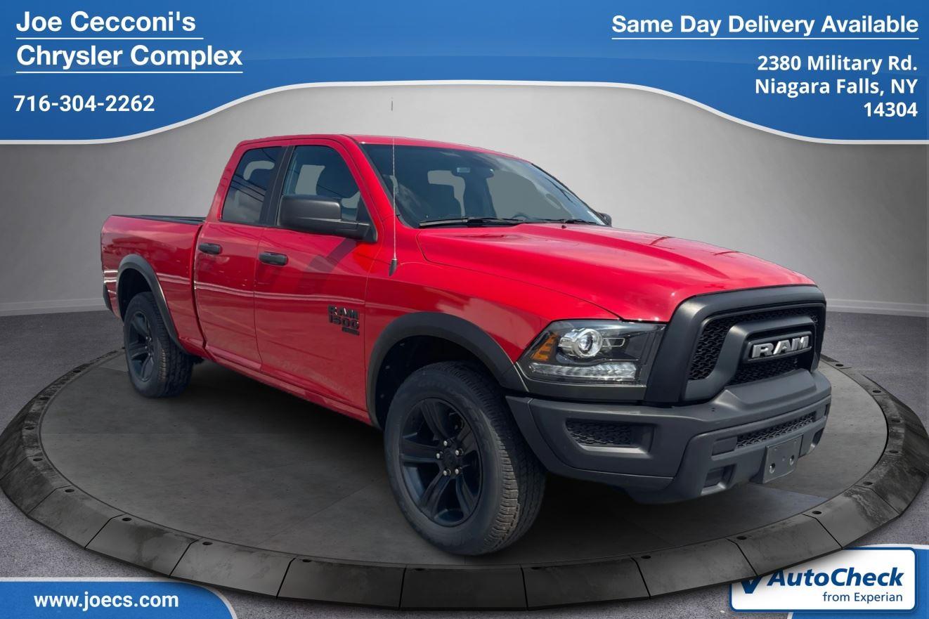 Flame Red Clearcoat 2022 RAM 1500 Classic Warlock Quad Cab 4WD Pickup Truck Four-Wheel Drive 8-Speed Automatic