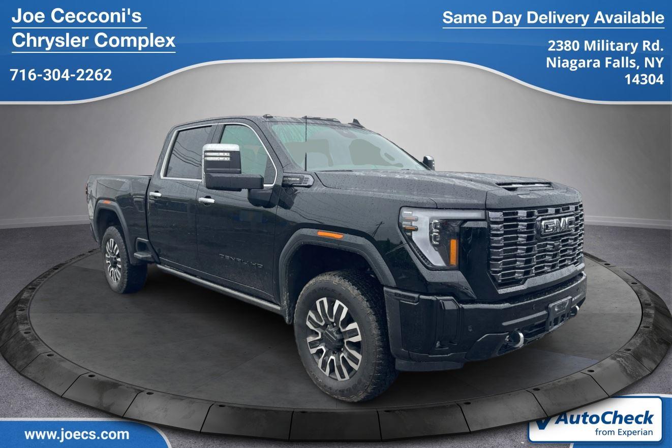 Onyx Black 2025 GMC Sierra 2500HD Denali Ultimate Crew Cab 4WD Pickup Truck Four-Wheel Drive Automatic