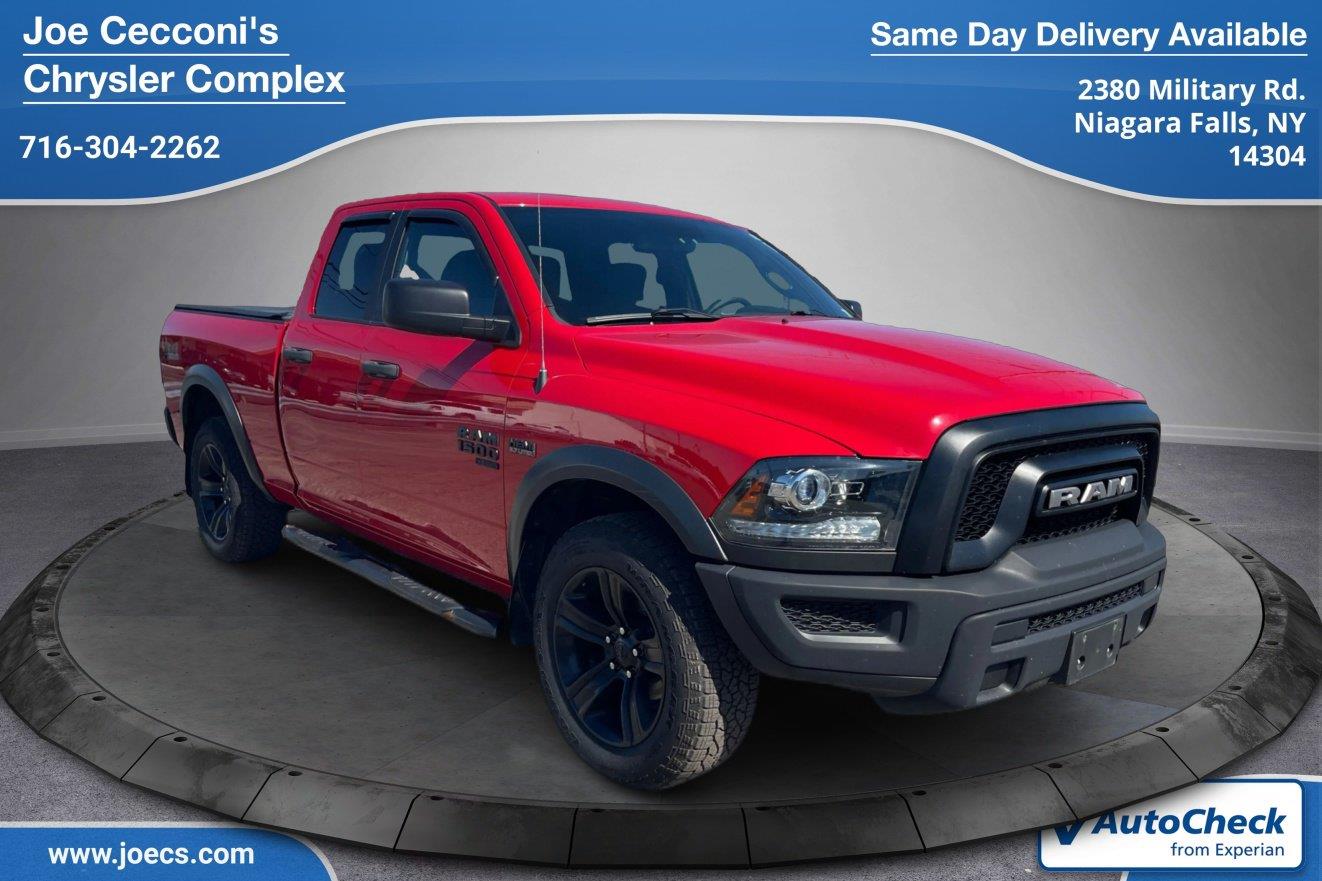 Flame Red Clearcoat 2021 RAM 1500 Pickup Truck Four-Wheel Drive 8-Speed Automatic