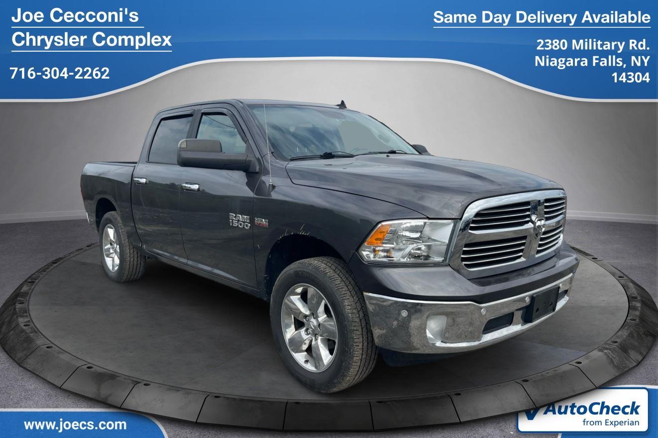 Gray (Granite Crystal Metallic Clearcoat) 2018 RAM 1500 Big Horn Crew Cab 4WD Pickup Truck Four-Wheel Drive 8-Speed Automatic