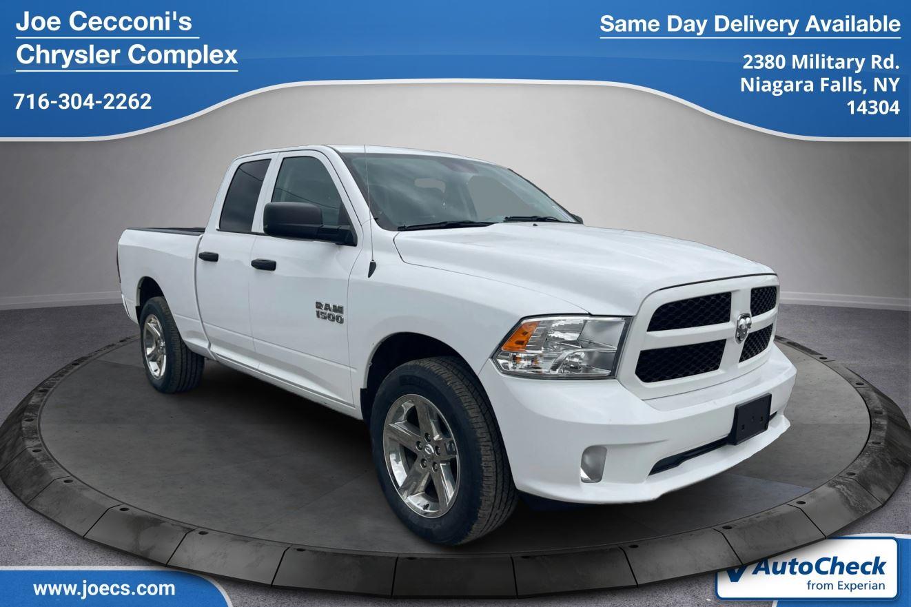 Bright White Clearcoat 2018 RAM 1500 Express Quad Cab 4WD Pickup Truck Four-Wheel Drive 8-Speed Automatic