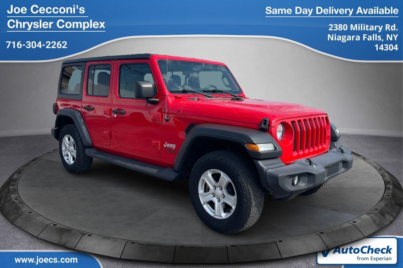 Firecracker Red Clearcoat 2020 Jeep Wrangler Unlimited Sport S 4WD SUV / Crossover Four-Wheel Drive 6-Speed Manual